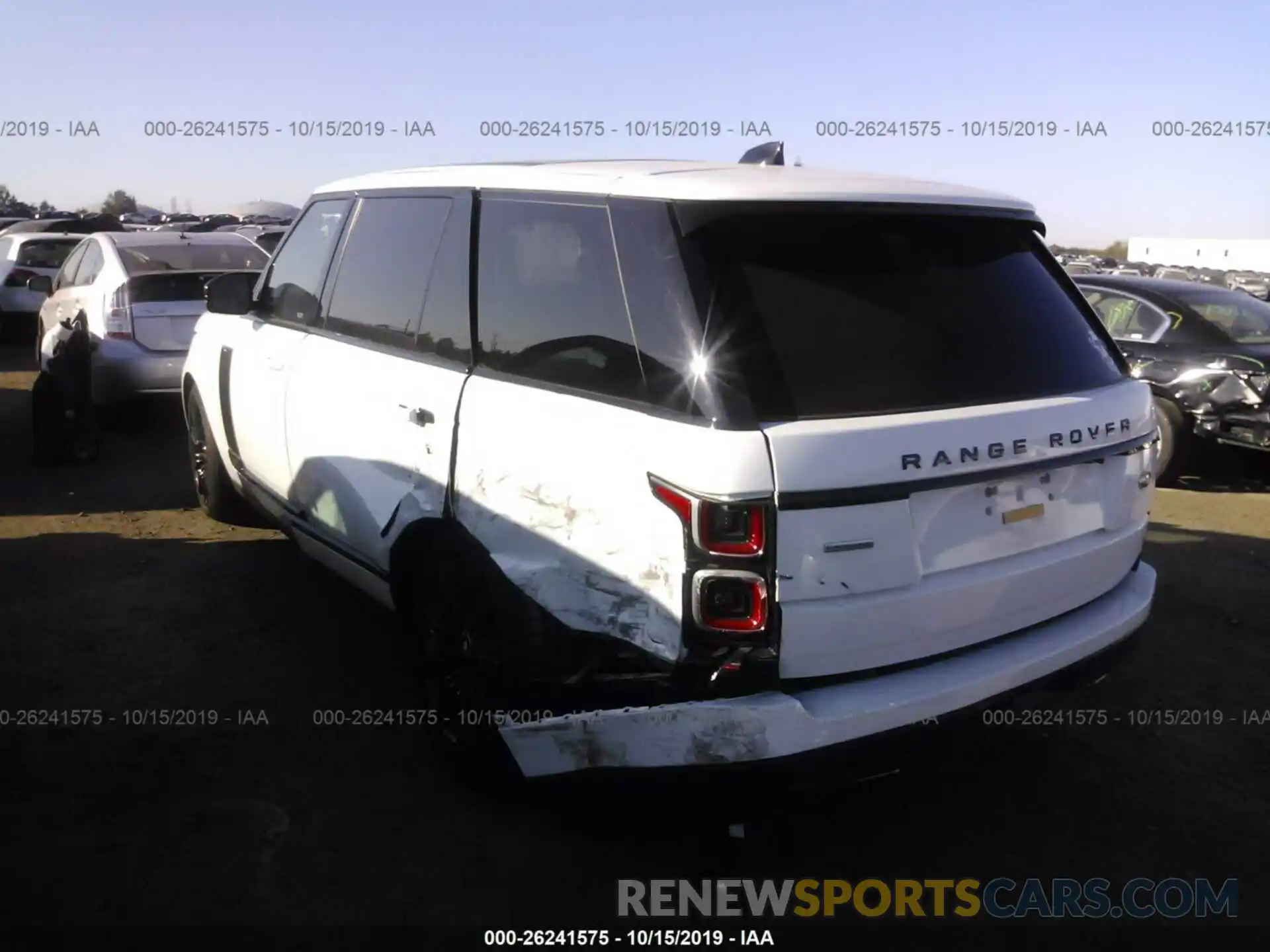 3 Photograph of a damaged car SALGS5RE7KA536437 LAND ROVER RANGE ROVER 2019