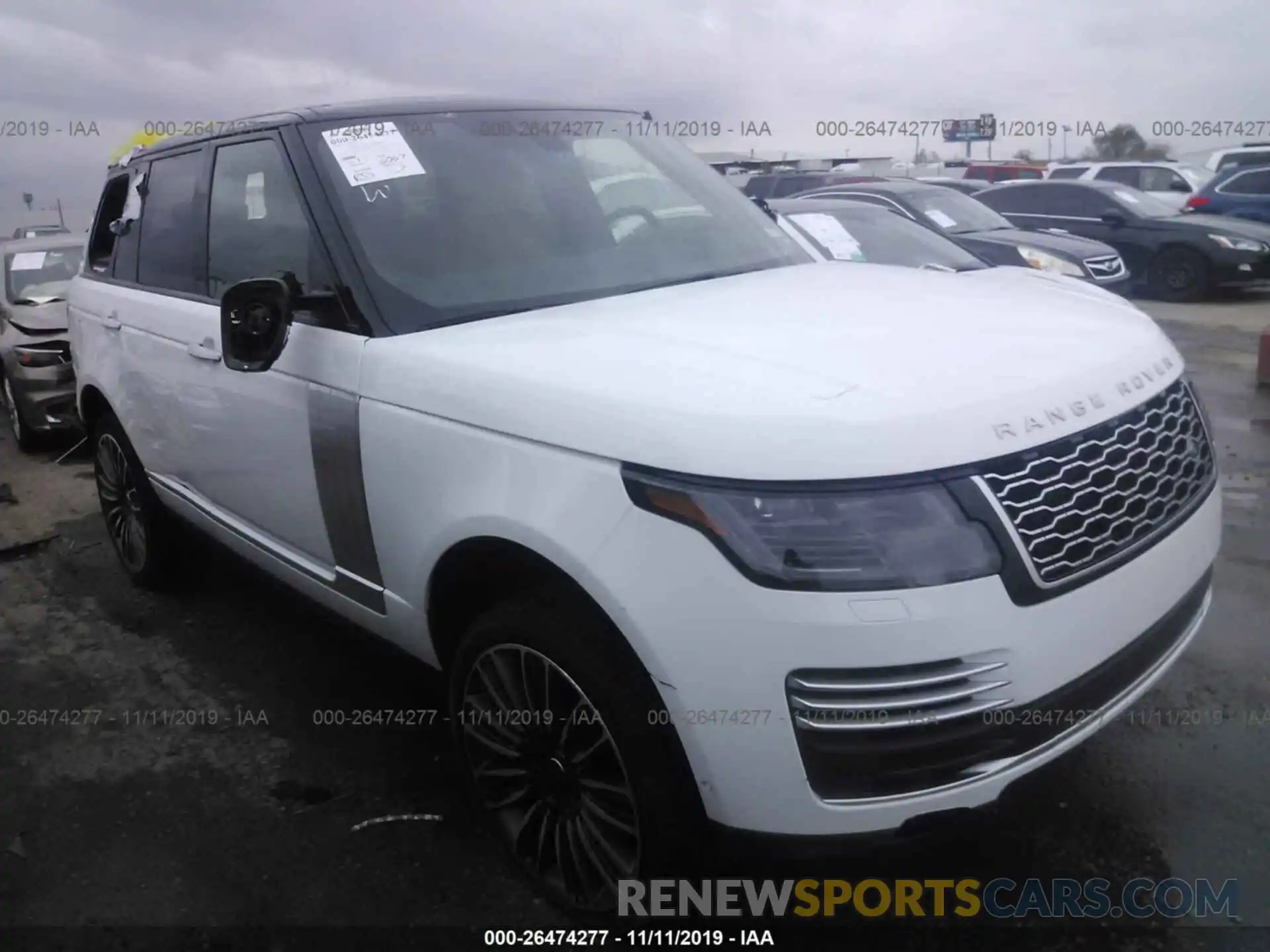 1 Фотография поврежденного автомобиля SALGV2RE5KA551699 LAND ROVER RANGE ROVER 2019