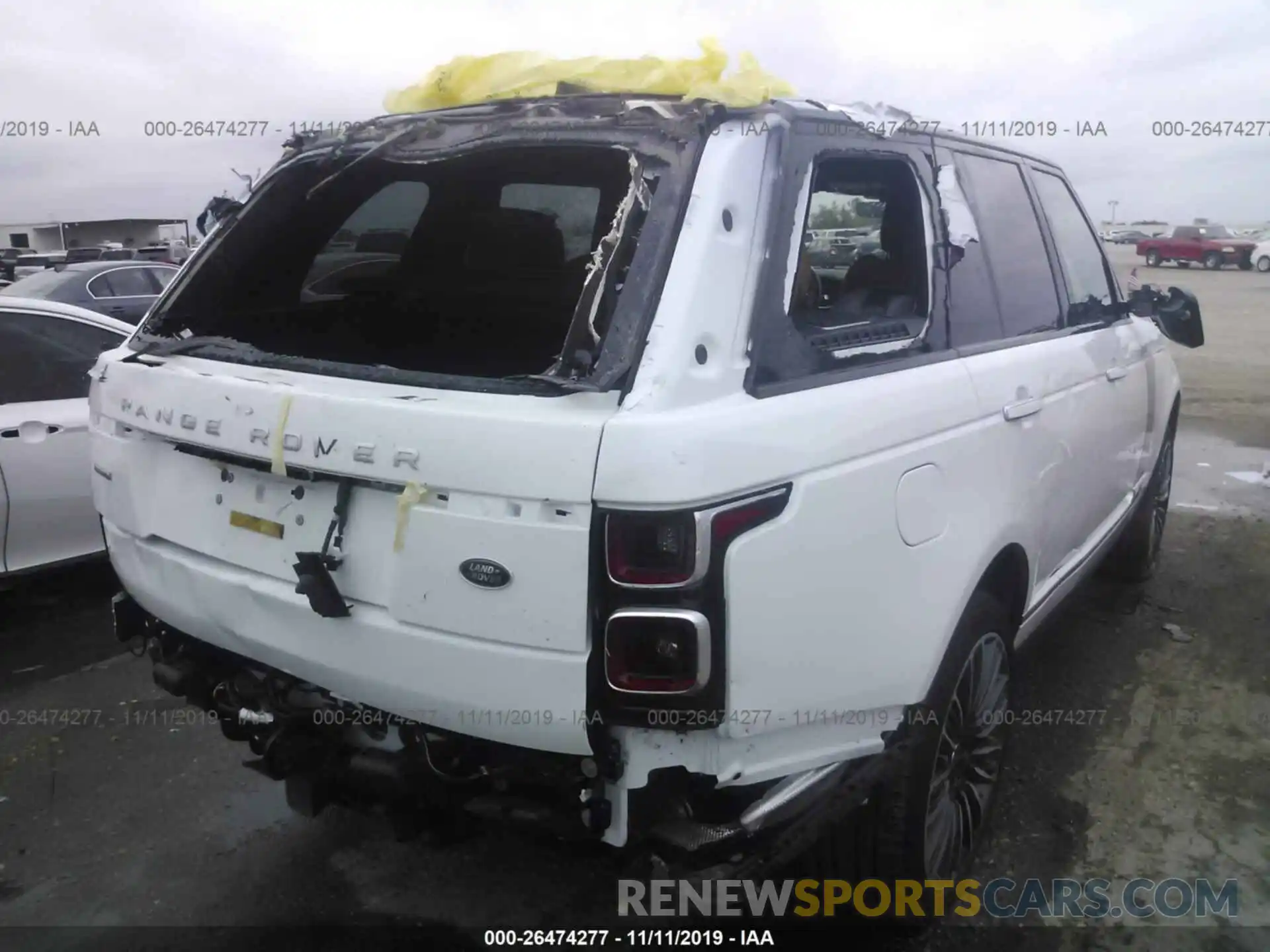 4 Фотография поврежденного автомобиля SALGV2RE5KA551699 LAND ROVER RANGE ROVER 2019