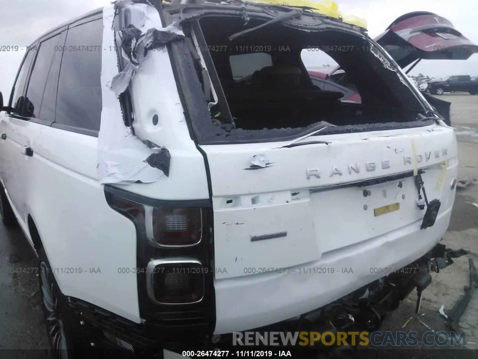 6 Photograph of a damaged car SALGV2RE5KA551699 LAND ROVER RANGE ROVER 2019