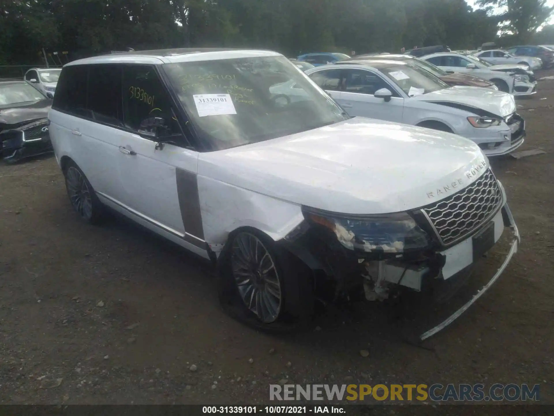 1 Photograph of a damaged car SALGV2REXKA531755 LAND ROVER RANGE ROVER 2019