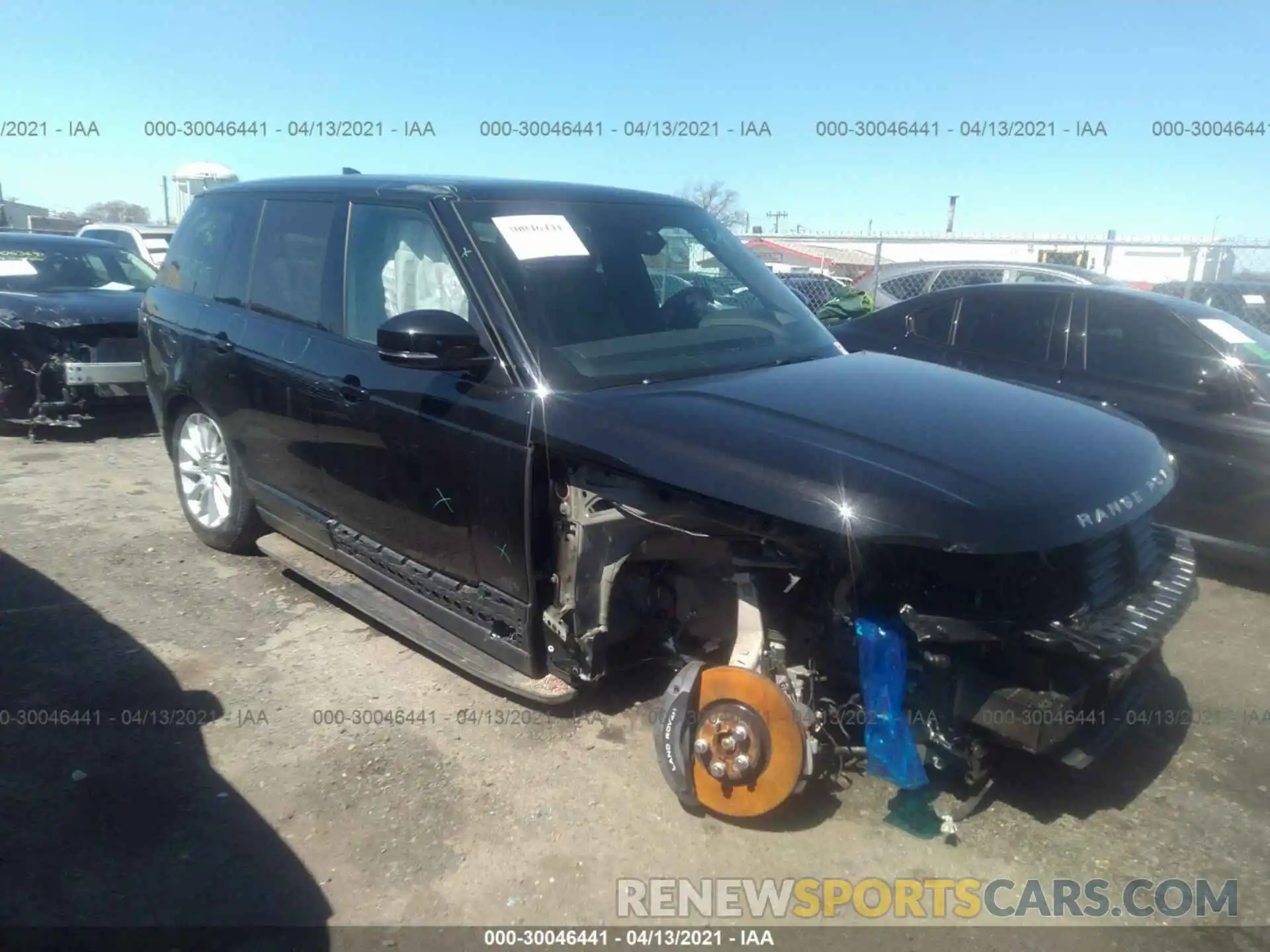 1 Photograph of a damaged car SALGS2RU0LA402893 LAND ROVER RANGE ROVER 2020