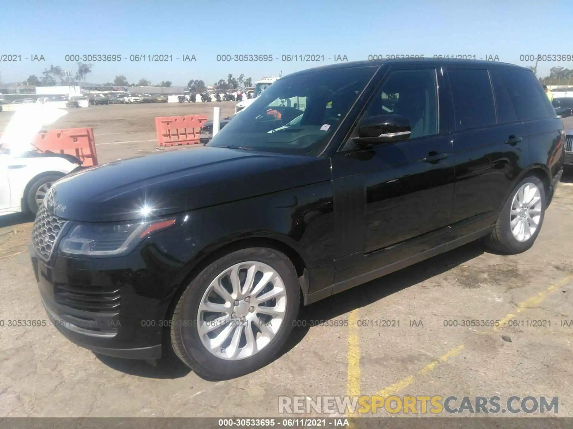 2 Фотография поврежденного автомобиля SALGS2RU0LA570663 LAND ROVER RANGE ROVER 2020