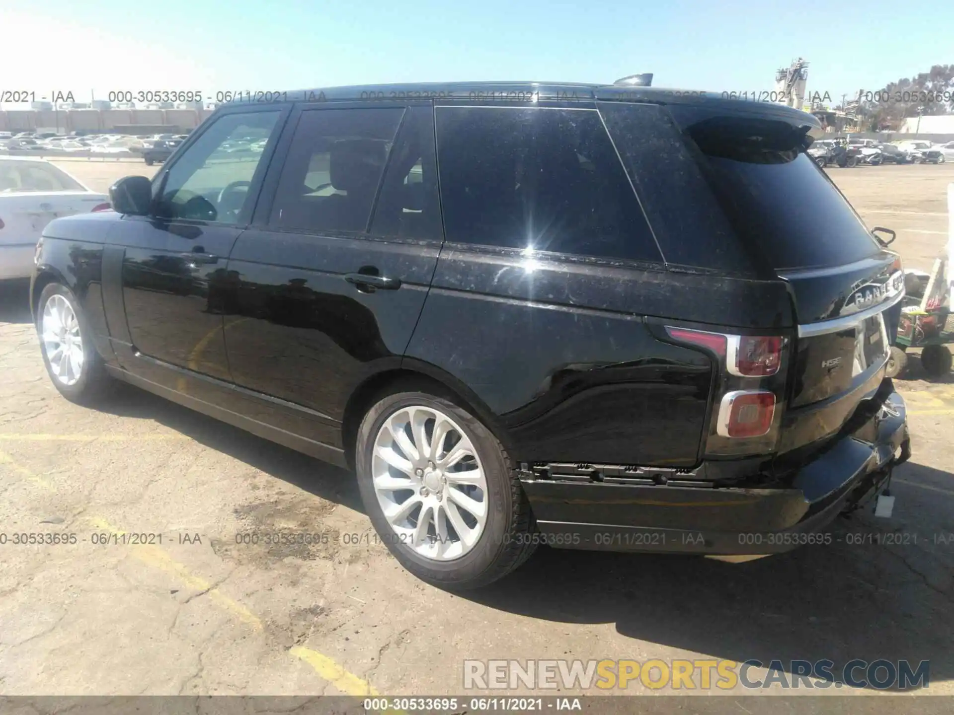 3 Фотография поврежденного автомобиля SALGS2RU0LA570663 LAND ROVER RANGE ROVER 2020