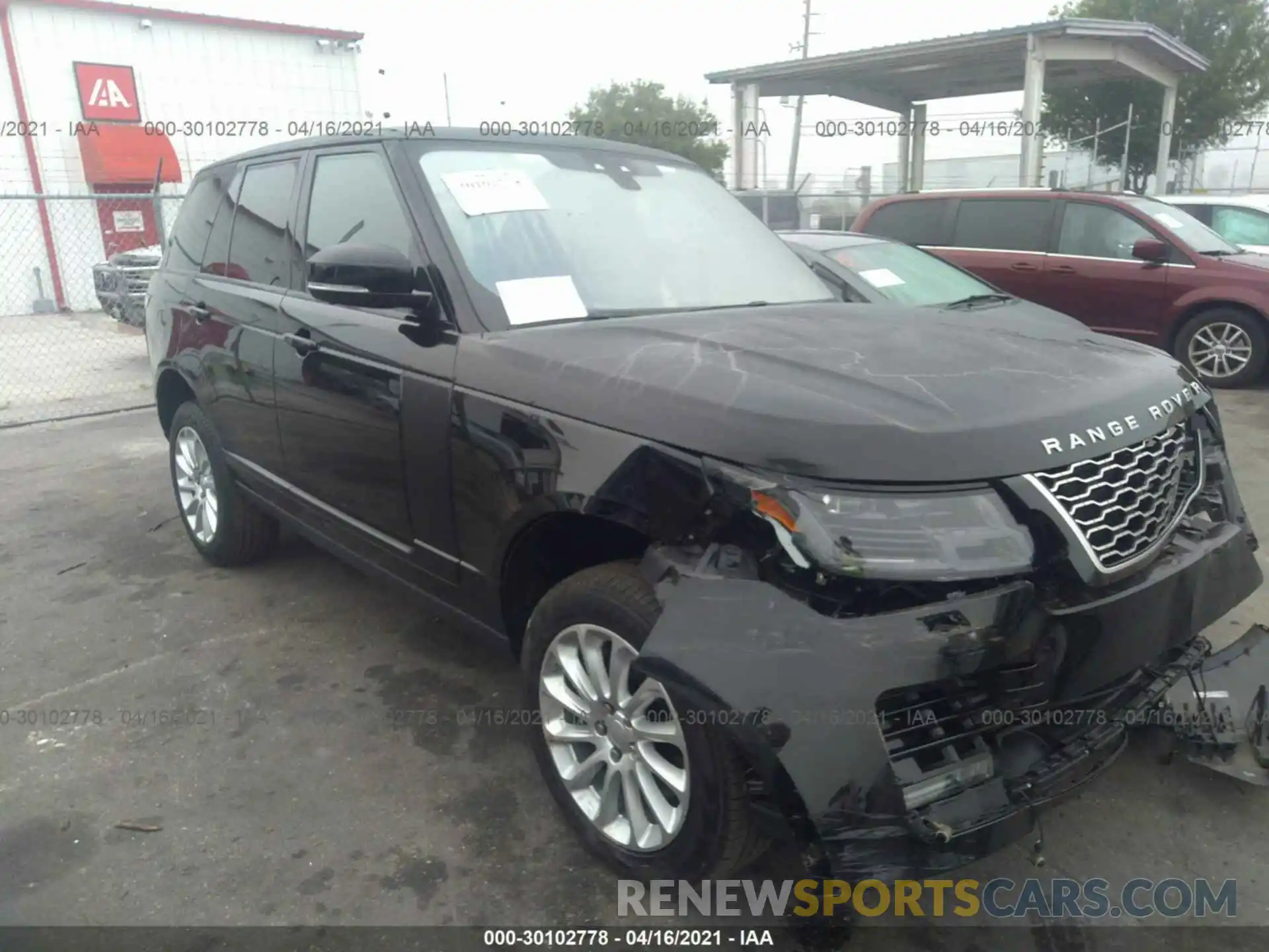 1 Photograph of a damaged car SALGS2RU2LA592048 LAND ROVER RANGE ROVER 2020