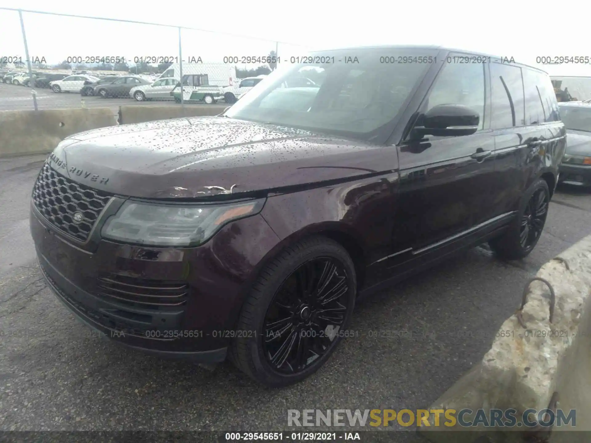 2 Фотография поврежденного автомобиля SALGS2RU4LA406350 LAND ROVER RANGE ROVER 2020