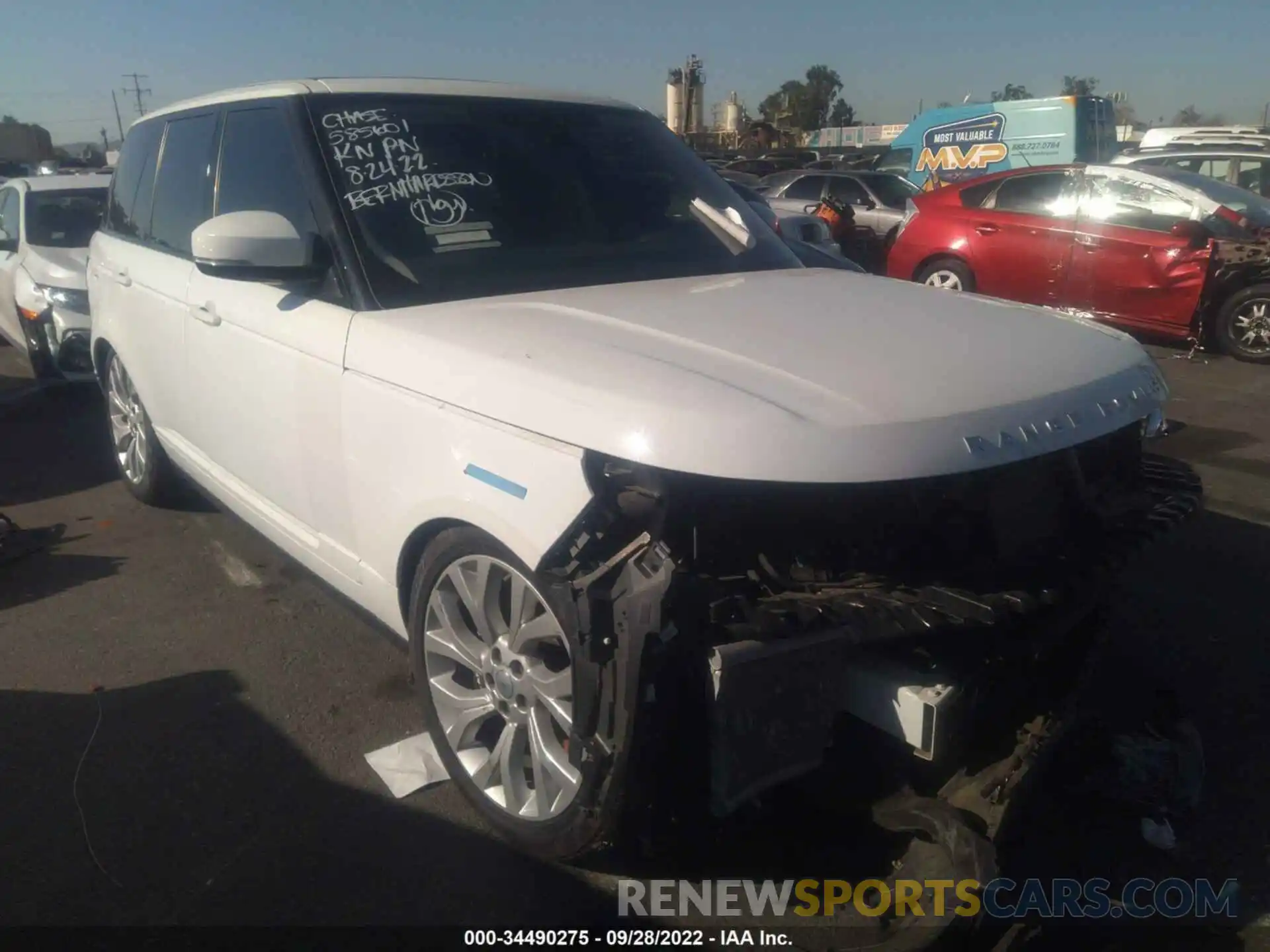 1 Photograph of a damaged car SALGS2RU9LA585601 LAND ROVER RANGE ROVER 2020