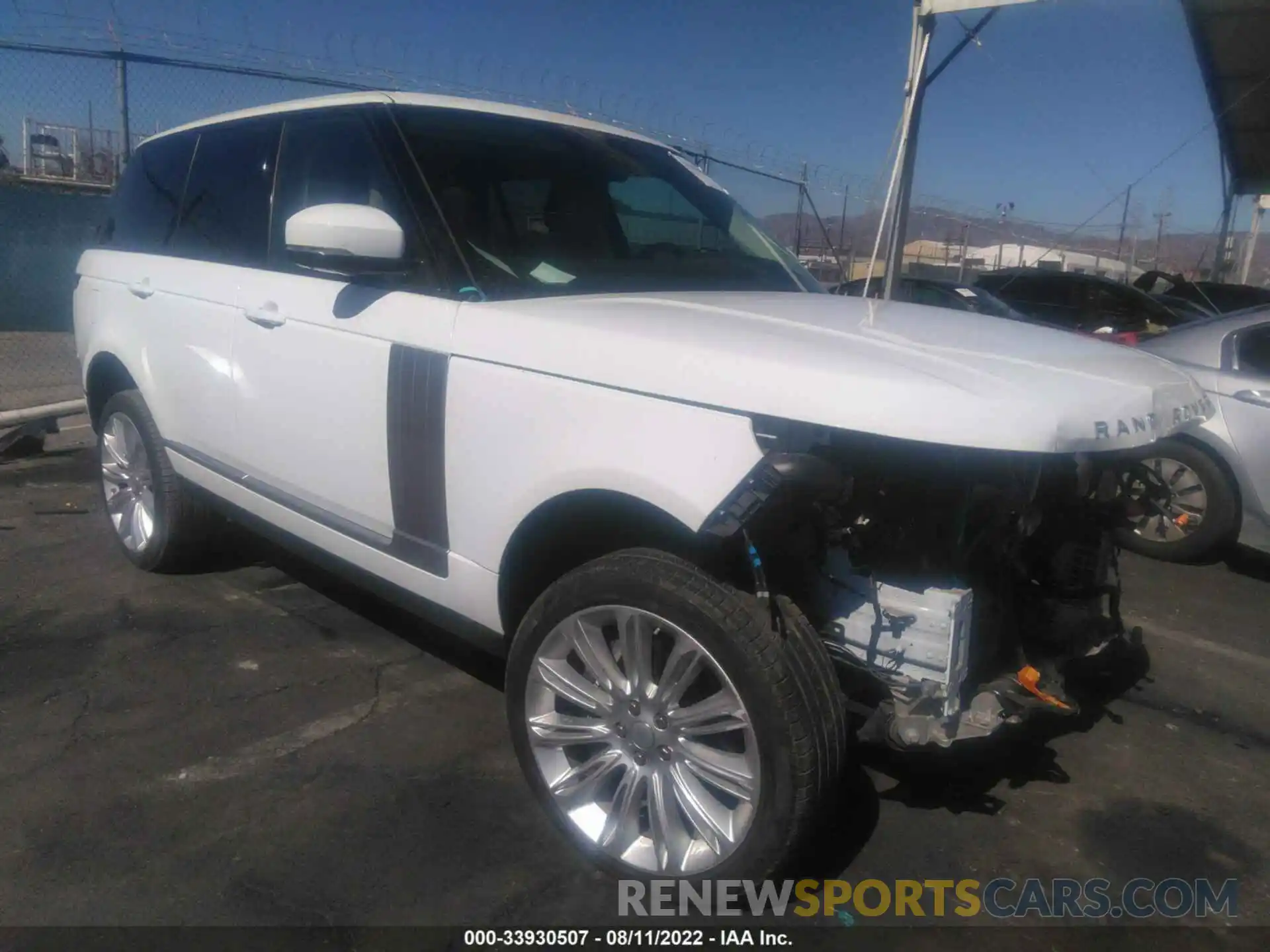 1 Photograph of a damaged car SALGS2RU9LA586229 LAND ROVER RANGE ROVER 2020