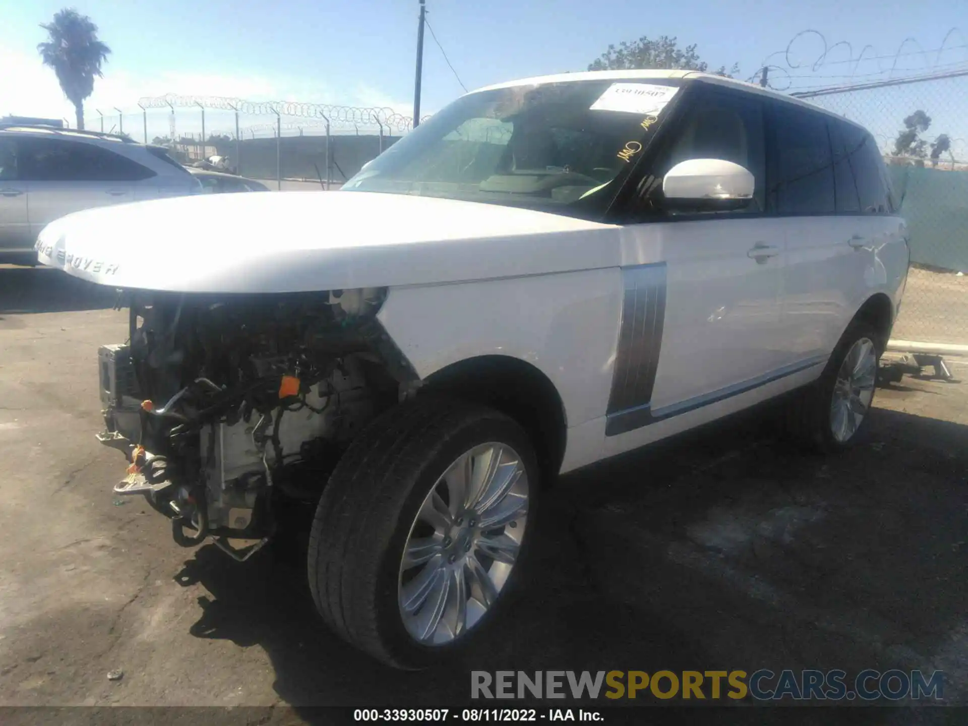 2 Photograph of a damaged car SALGS2RU9LA586229 LAND ROVER RANGE ROVER 2020