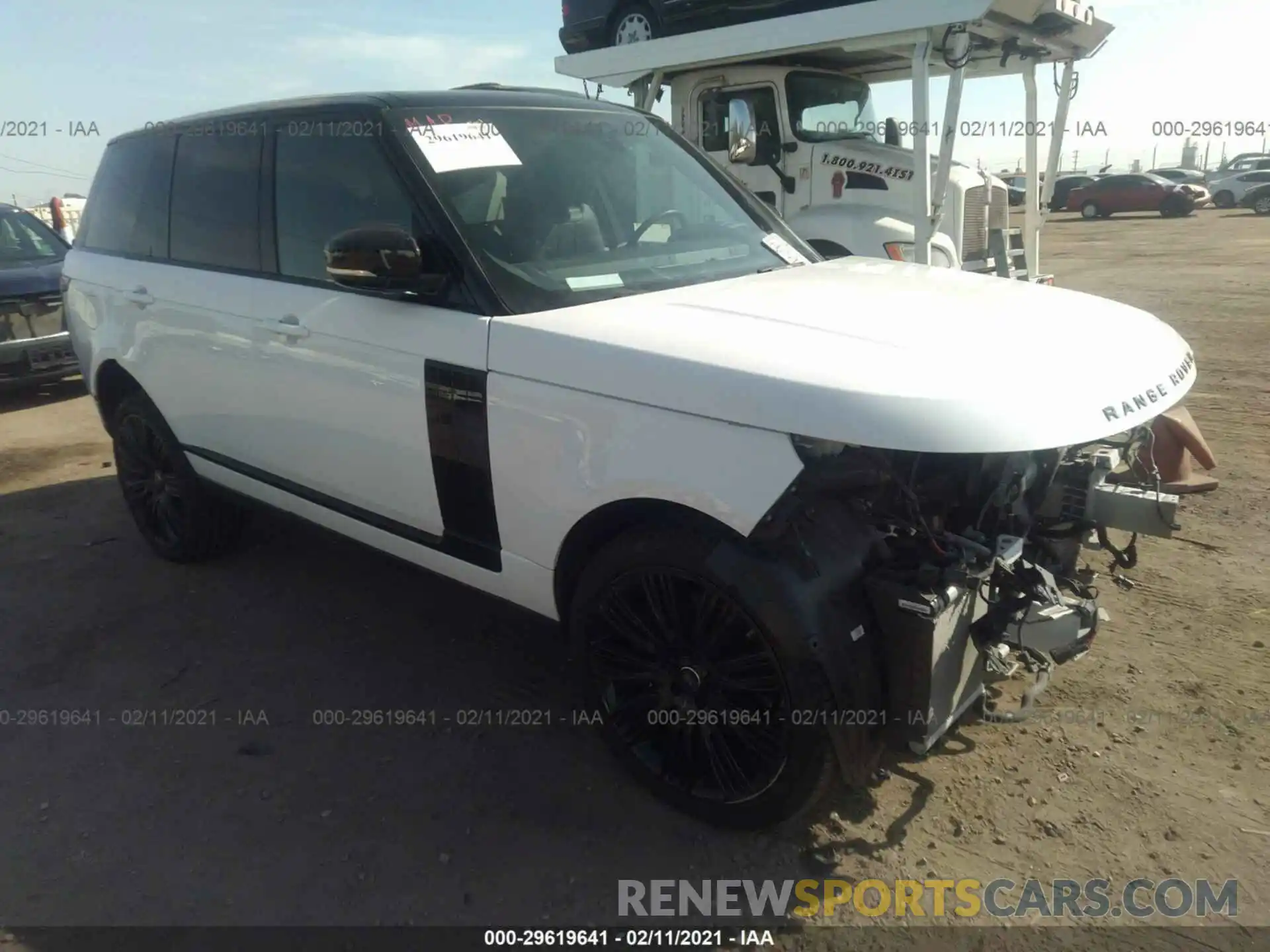 1 Photograph of a damaged car SALGS2RU9LA599739 LAND ROVER RANGE ROVER 2020