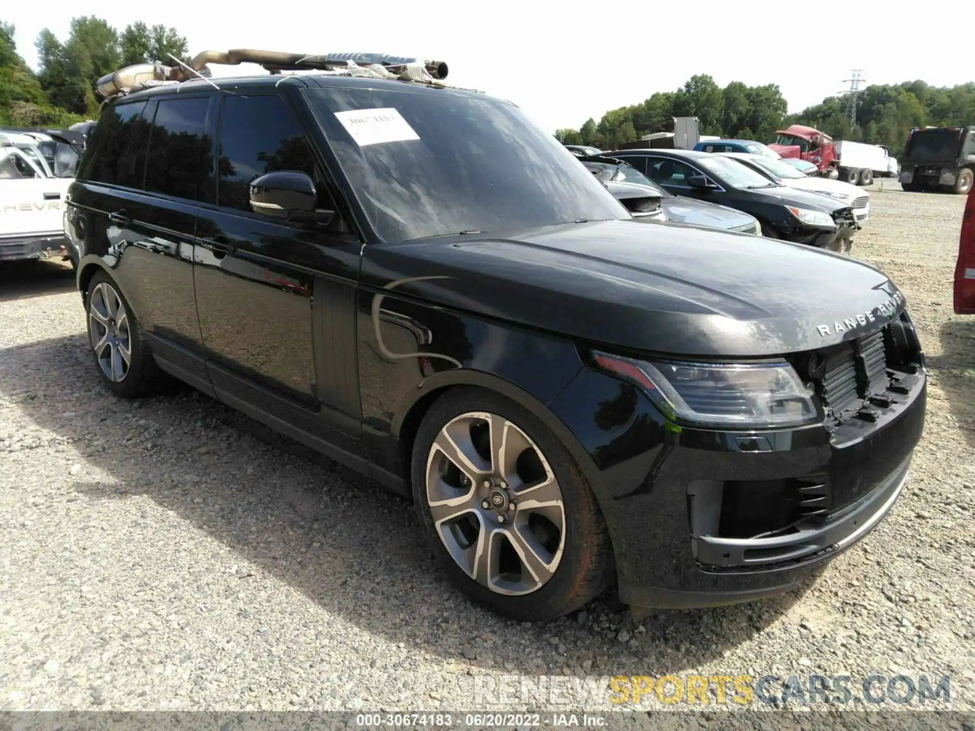 1 Photograph of a damaged car SALGS2RUXLA570671 LAND ROVER RANGE ROVER 2020