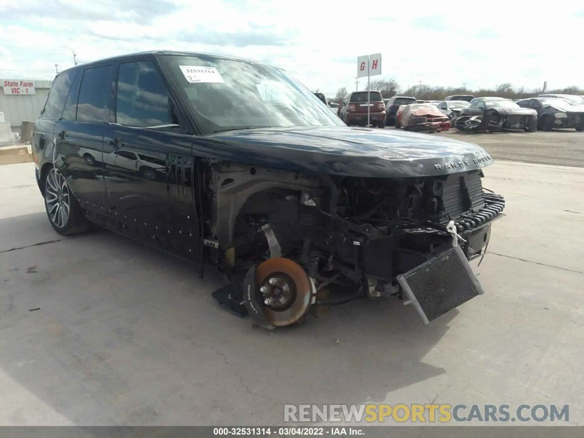 1 Фотография поврежденного автомобиля SALGS2SE0LA589281 LAND ROVER RANGE ROVER 2020