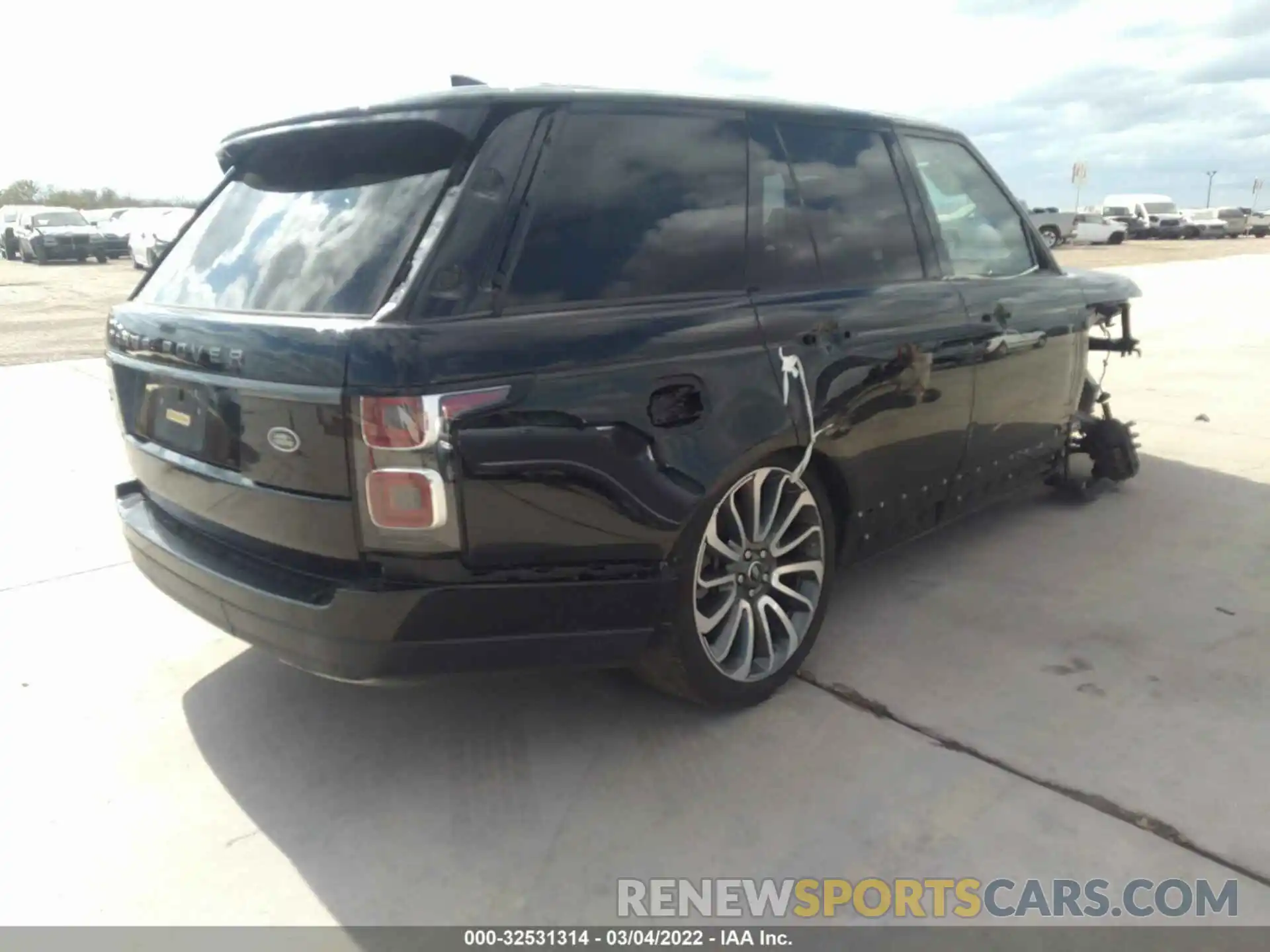 4 Фотография поврежденного автомобиля SALGS2SE0LA589281 LAND ROVER RANGE ROVER 2020