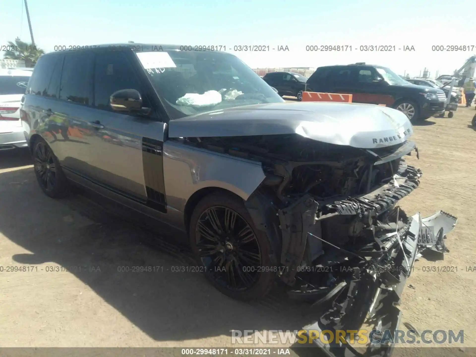 1 Фотография поврежденного автомобиля SALGS2SE2LA570215 LAND ROVER RANGE ROVER 2020