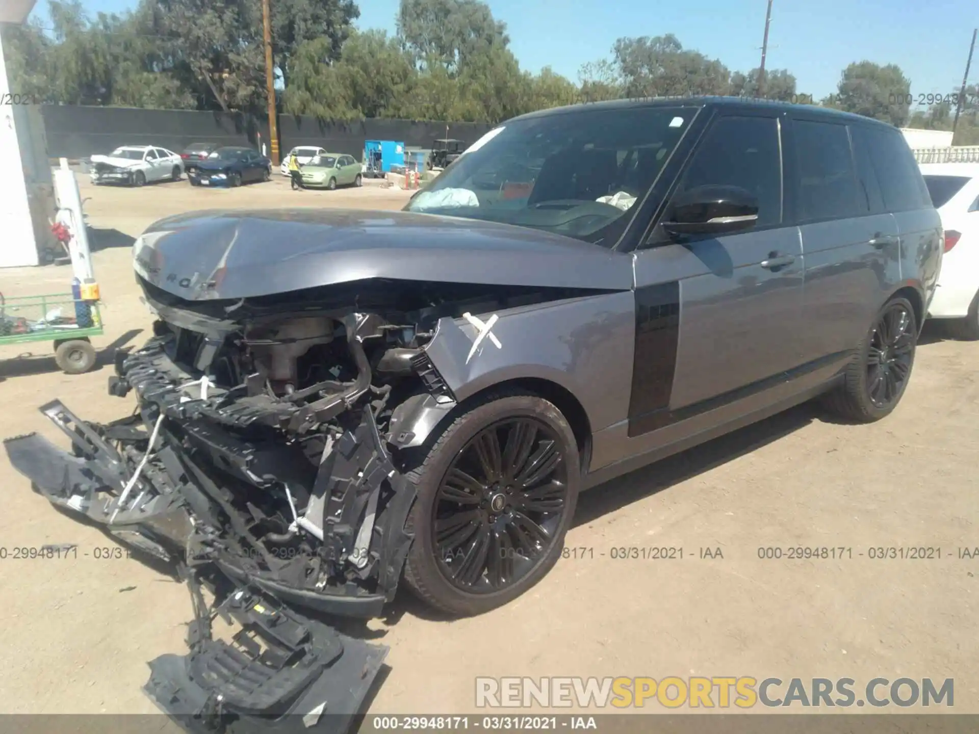 2 Photograph of a damaged car SALGS2SE2LA570215 LAND ROVER RANGE ROVER 2020