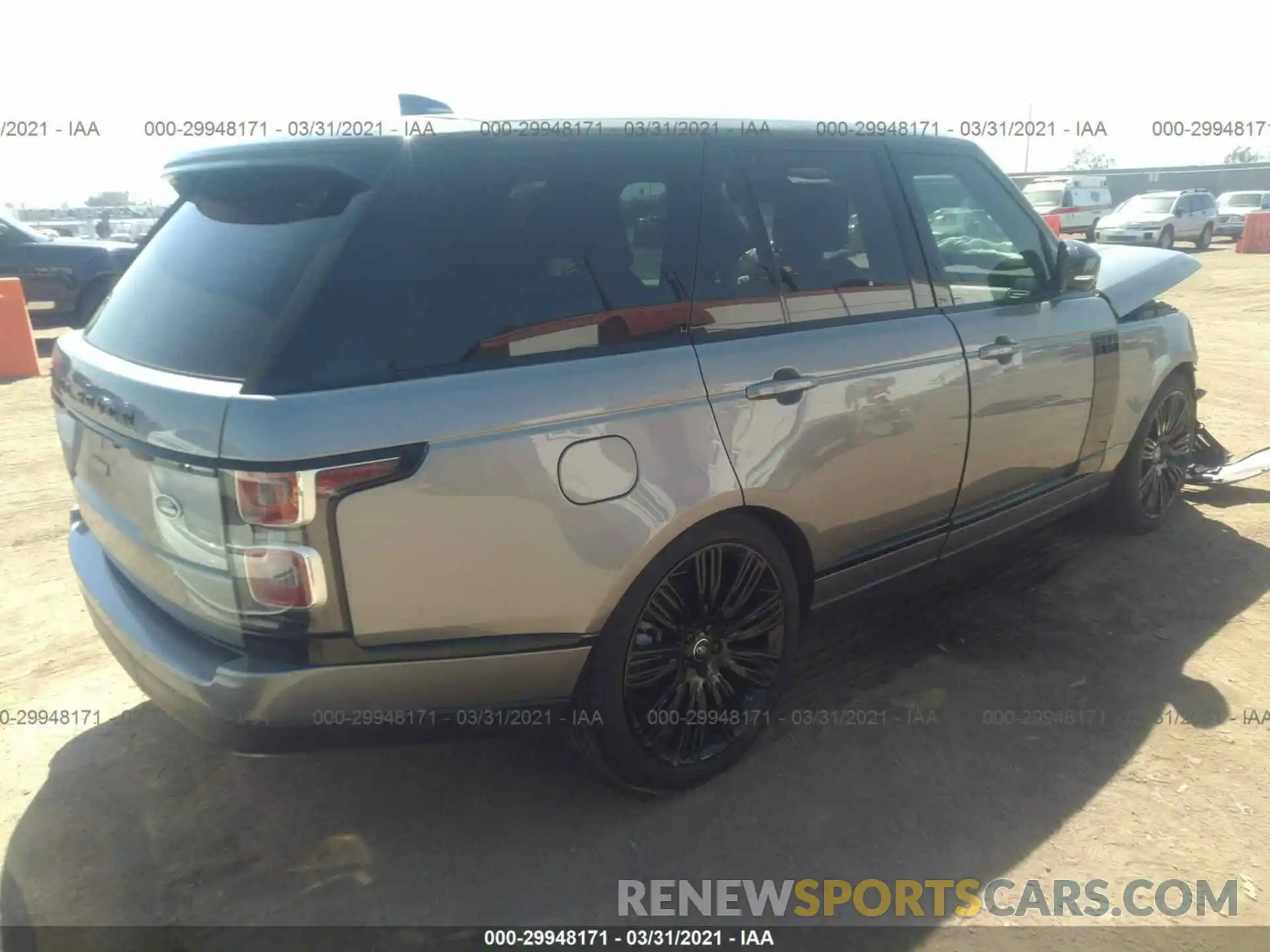 4 Фотография поврежденного автомобиля SALGS2SE2LA570215 LAND ROVER RANGE ROVER 2020