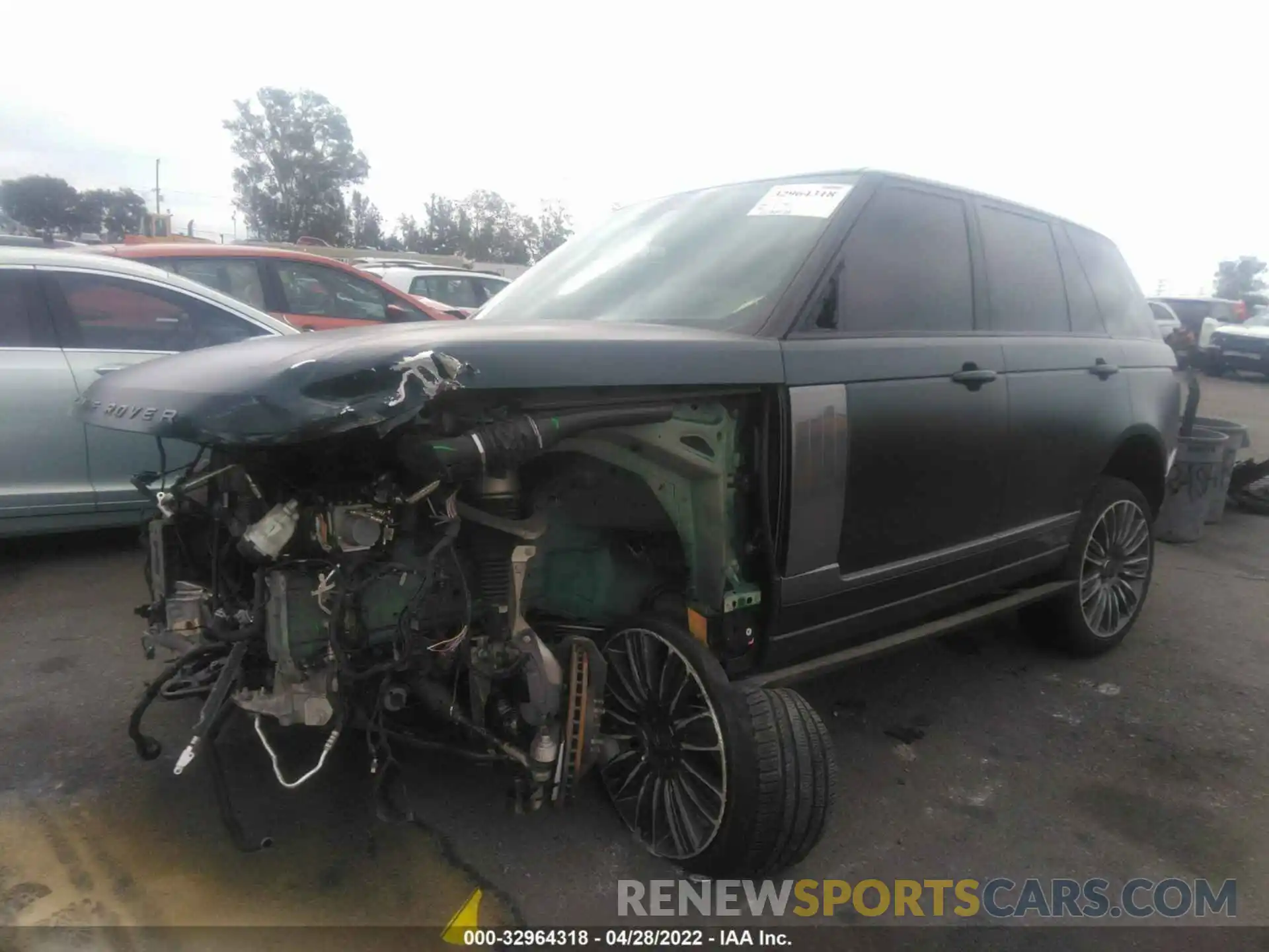 2 Фотография поврежденного автомобиля SALGS2SE2LA590724 LAND ROVER RANGE ROVER 2020