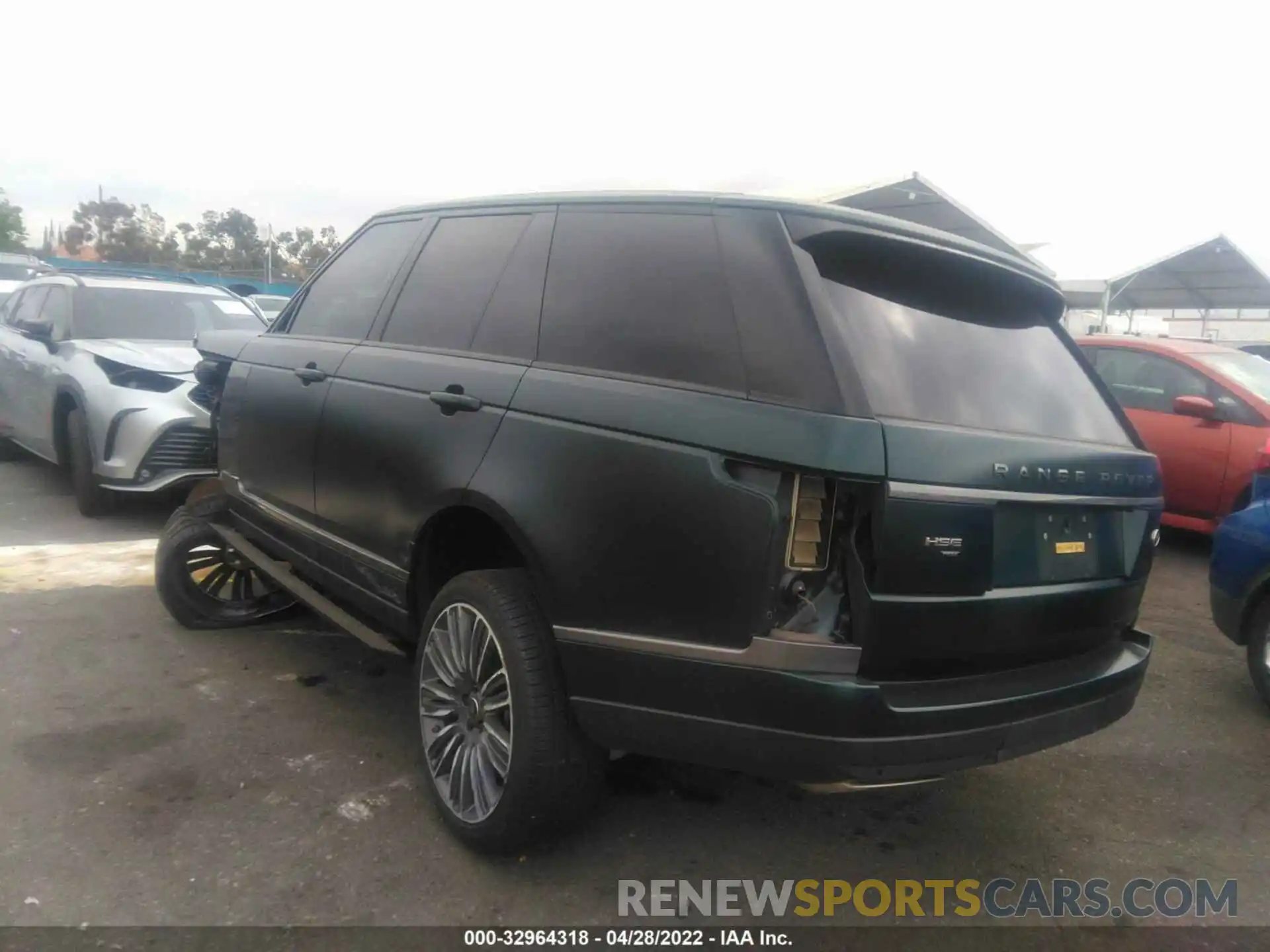 3 Фотография поврежденного автомобиля SALGS2SE2LA590724 LAND ROVER RANGE ROVER 2020