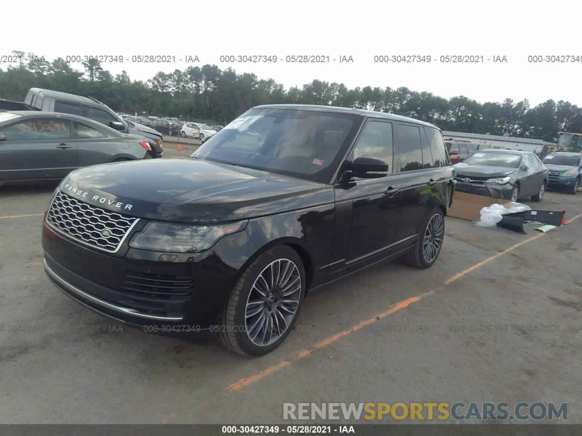 2 Фотография поврежденного автомобиля SALGS2SE6LA586689 LAND ROVER RANGE ROVER 2020