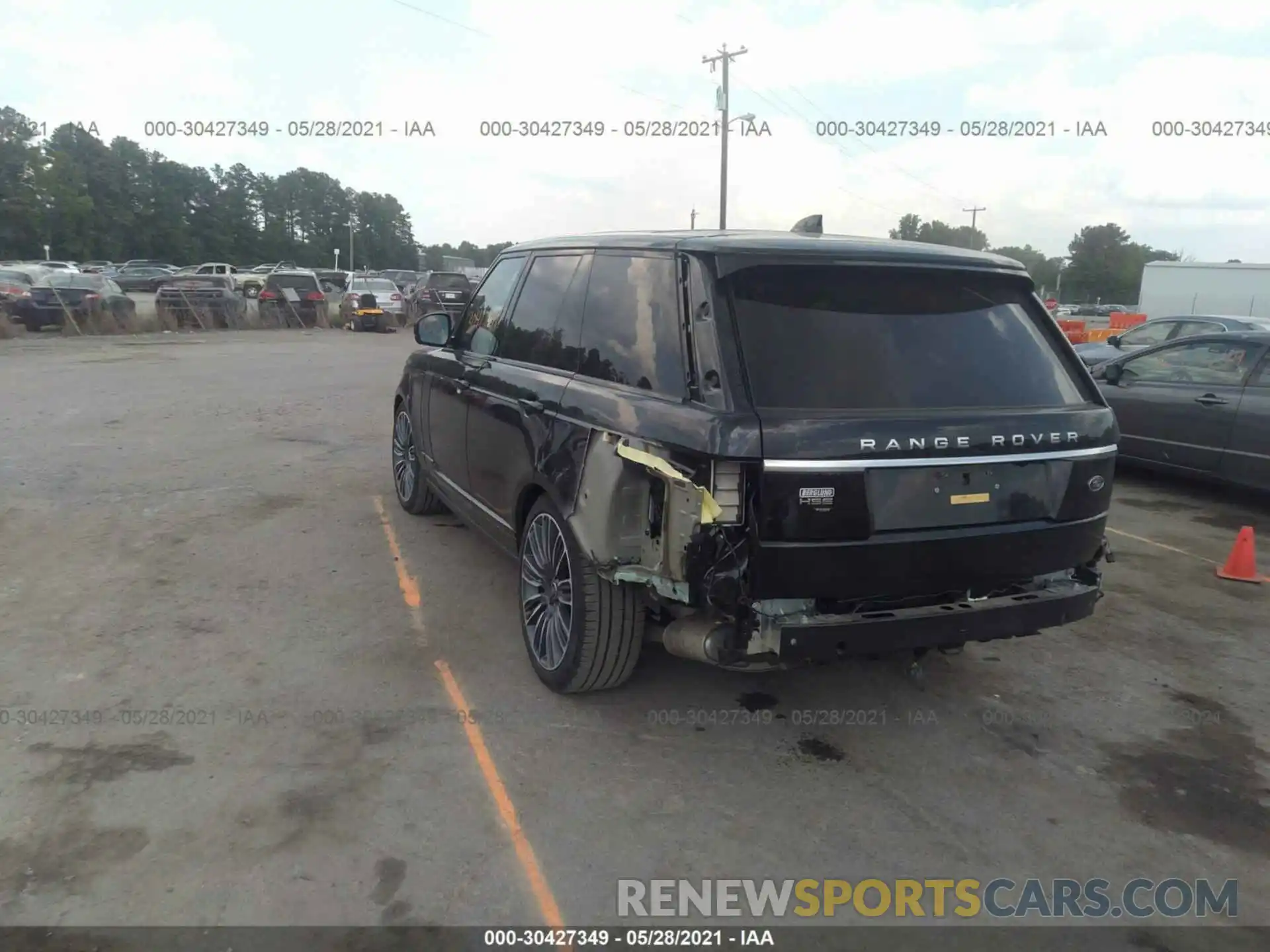 3 Фотография поврежденного автомобиля SALGS2SE6LA586689 LAND ROVER RANGE ROVER 2020