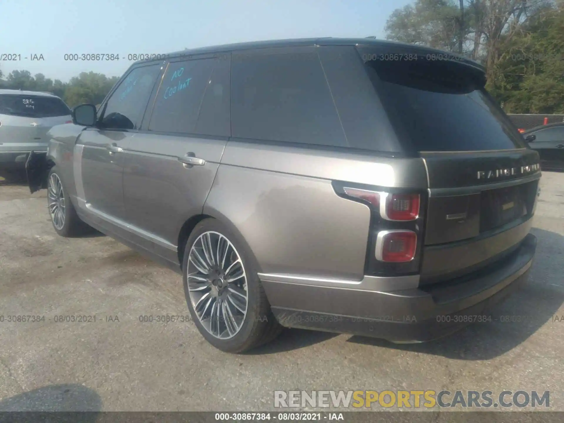 3 Фотография поврежденного автомобиля SALGV2SE1LA579351 LAND ROVER RANGE ROVER 2020