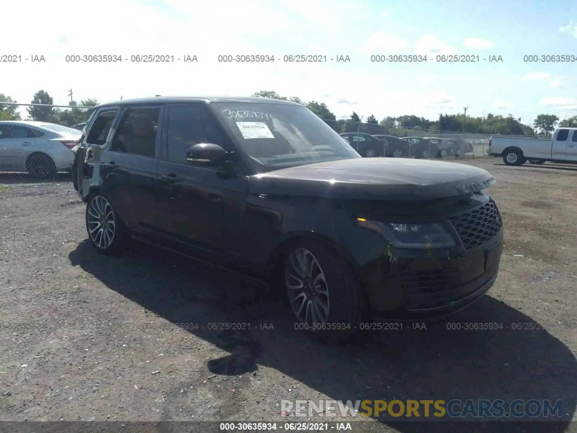 1 Photograph of a damaged car SALGR2SU8MA418248 LAND ROVER RANGE ROVER 2021