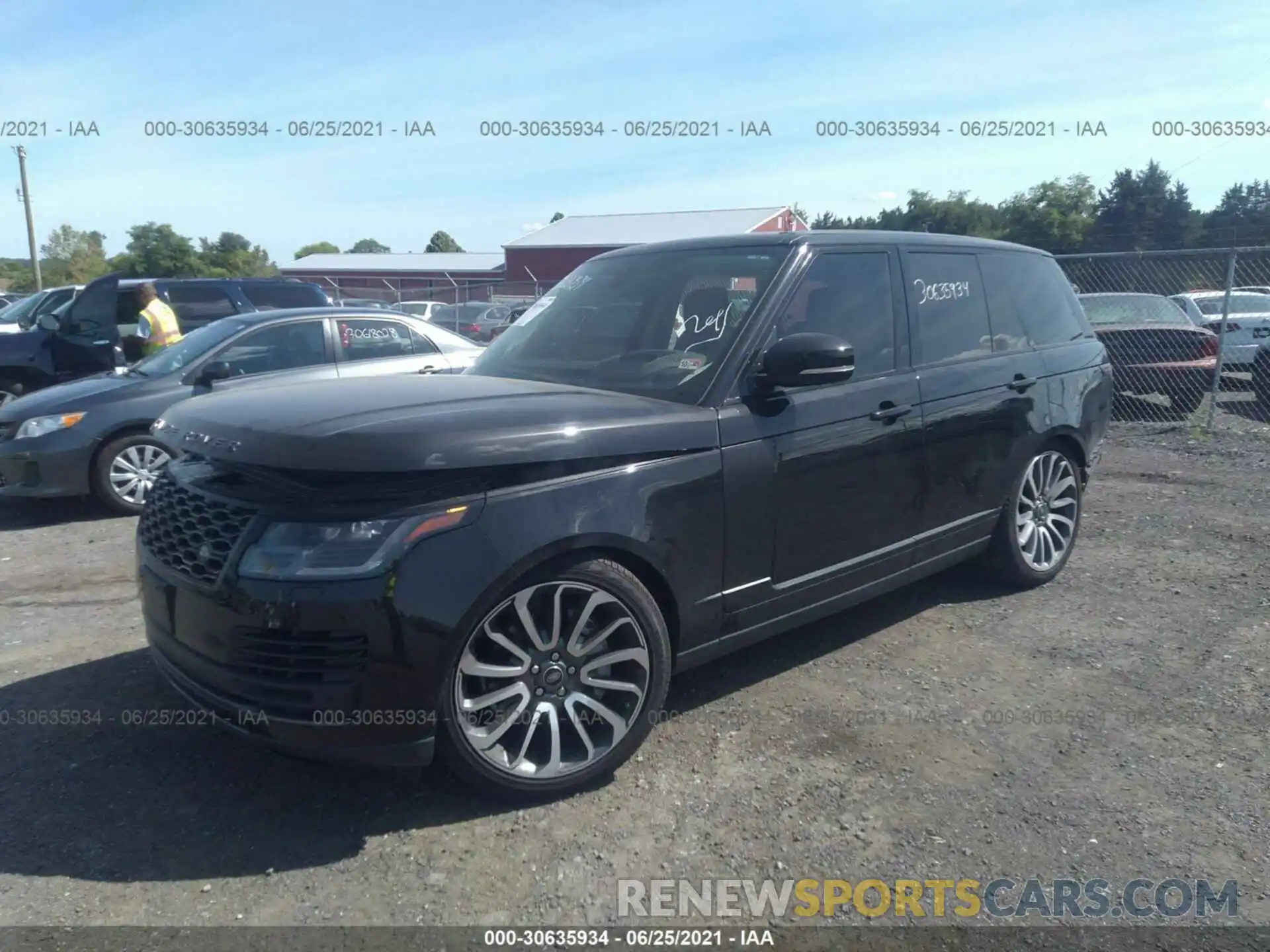 2 Фотография поврежденного автомобиля SALGR2SU8MA418248 LAND ROVER RANGE ROVER 2021