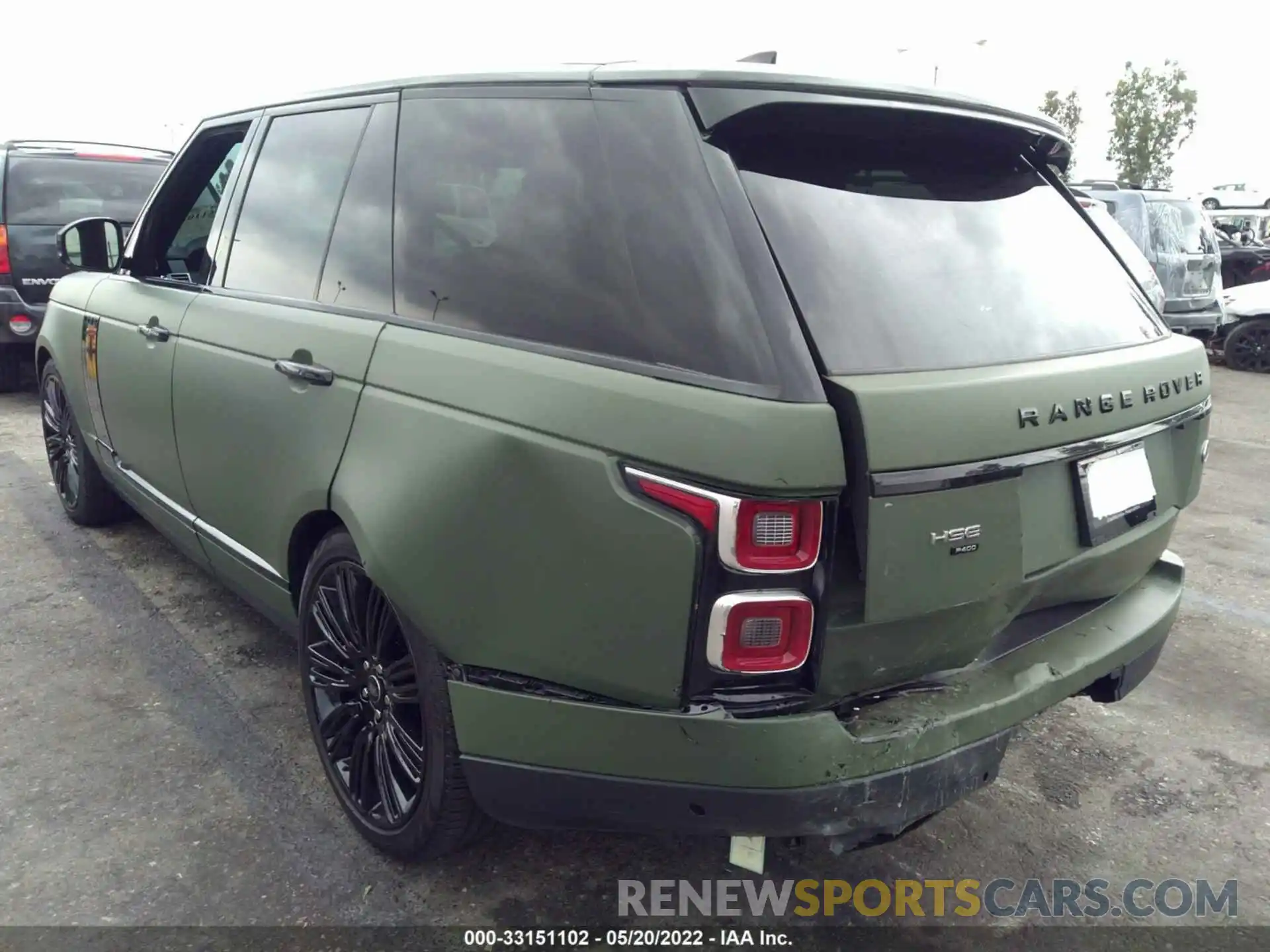 3 Фотография поврежденного автомобиля SALGS2RU0MA448189 LAND ROVER RANGE ROVER 2021