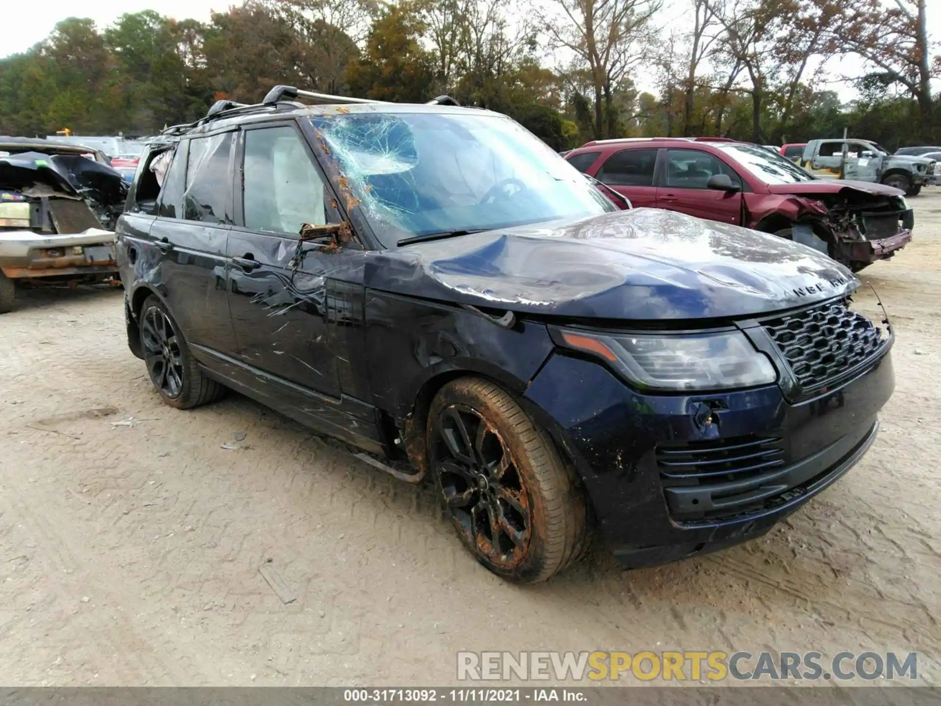 1 Photograph of a damaged car SALGS2RU2MA428722 LAND ROVER RANGE ROVER 2021