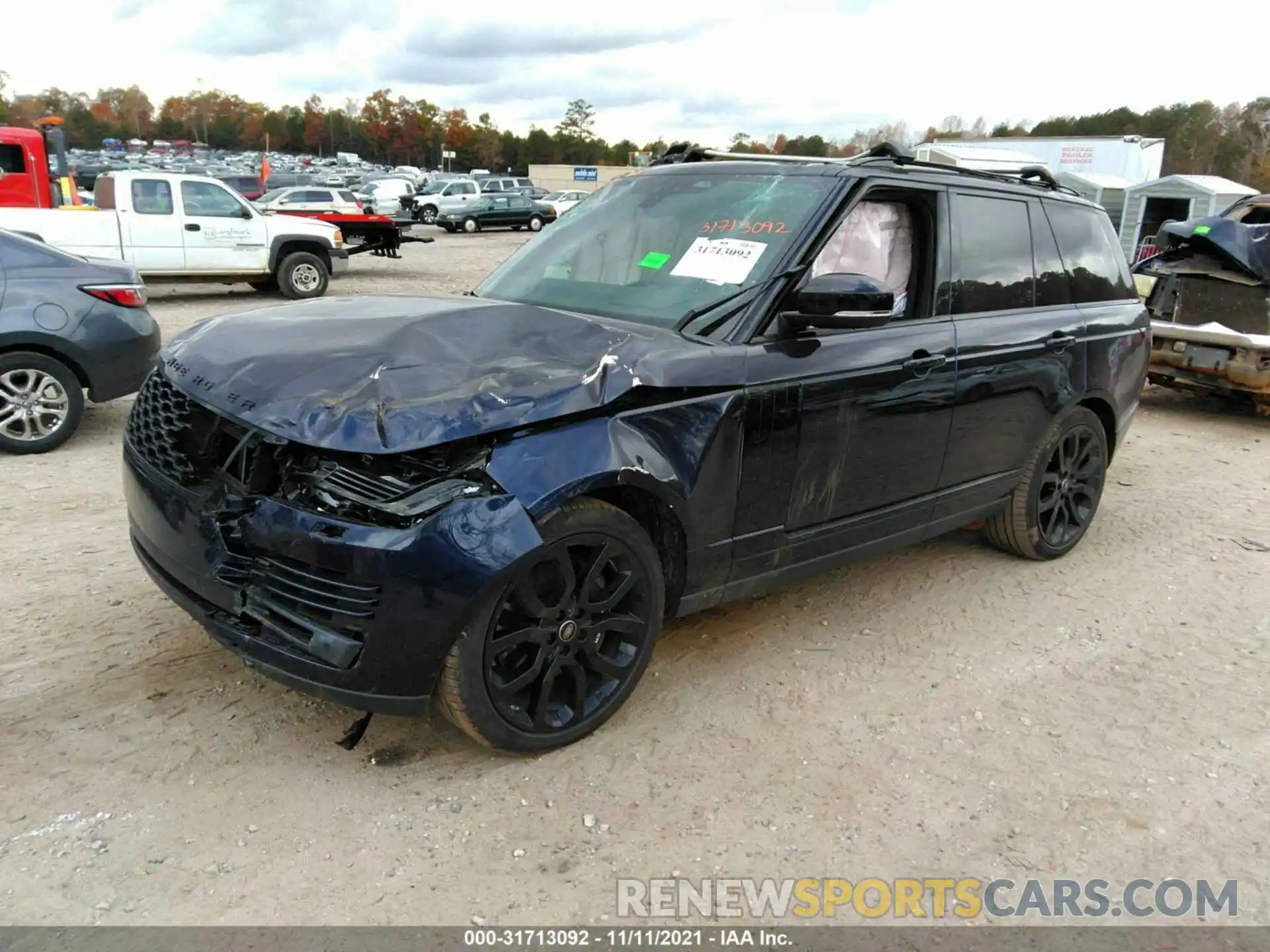 2 Photograph of a damaged car SALGS2RU2MA428722 LAND ROVER RANGE ROVER 2021