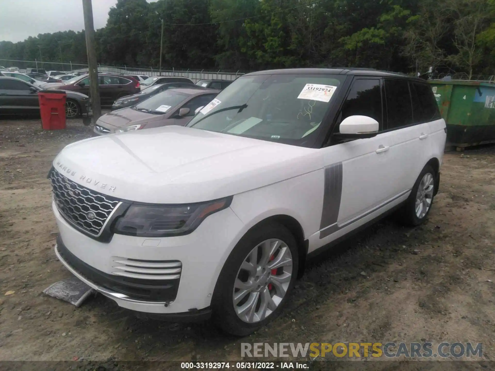 2 Photograph of a damaged car SALGS2RU5MA443974 LAND ROVER RANGE ROVER 2021