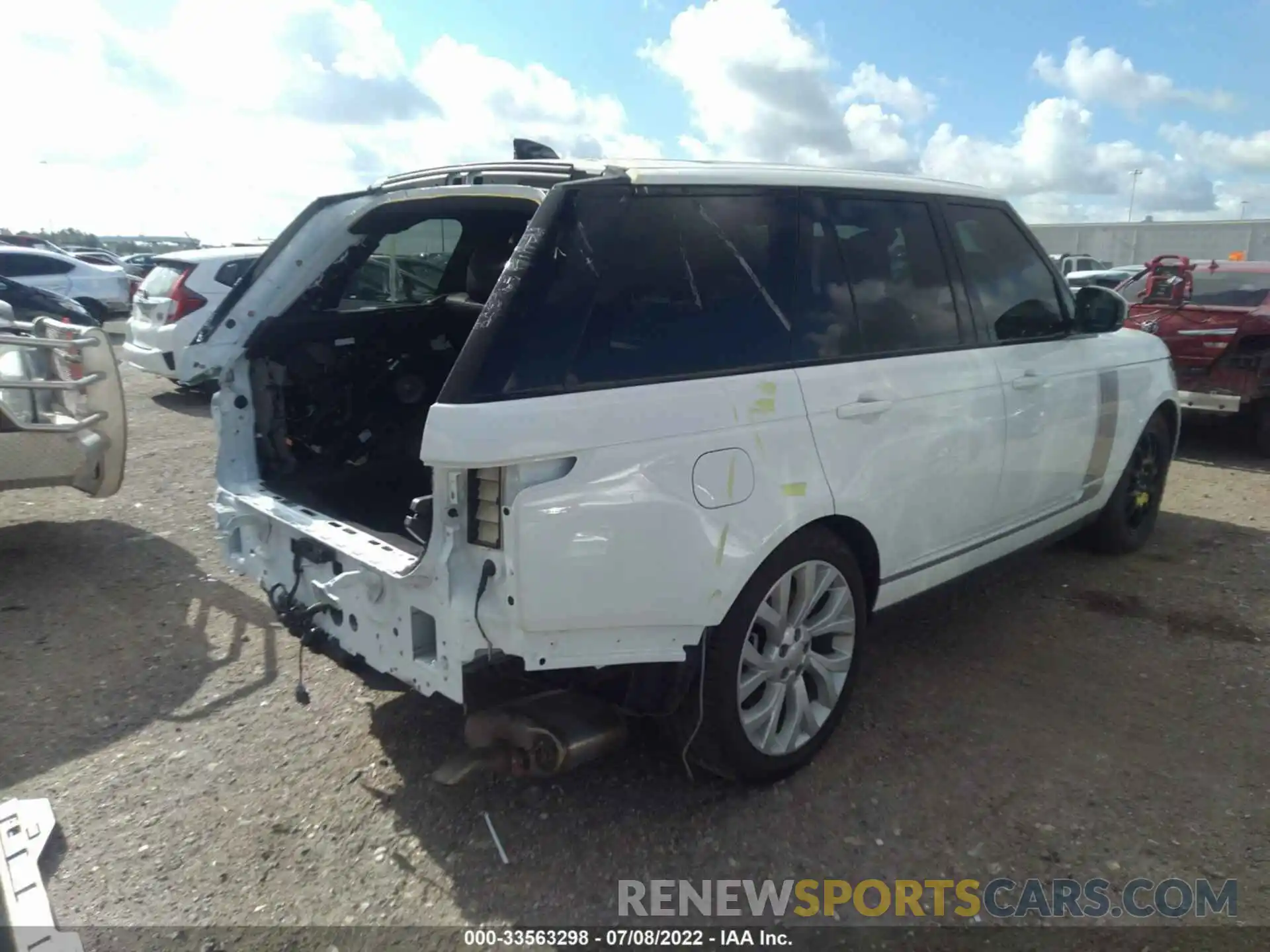 4 Фотография поврежденного автомобиля SALGS2RU7MA430661 LAND ROVER RANGE ROVER 2021