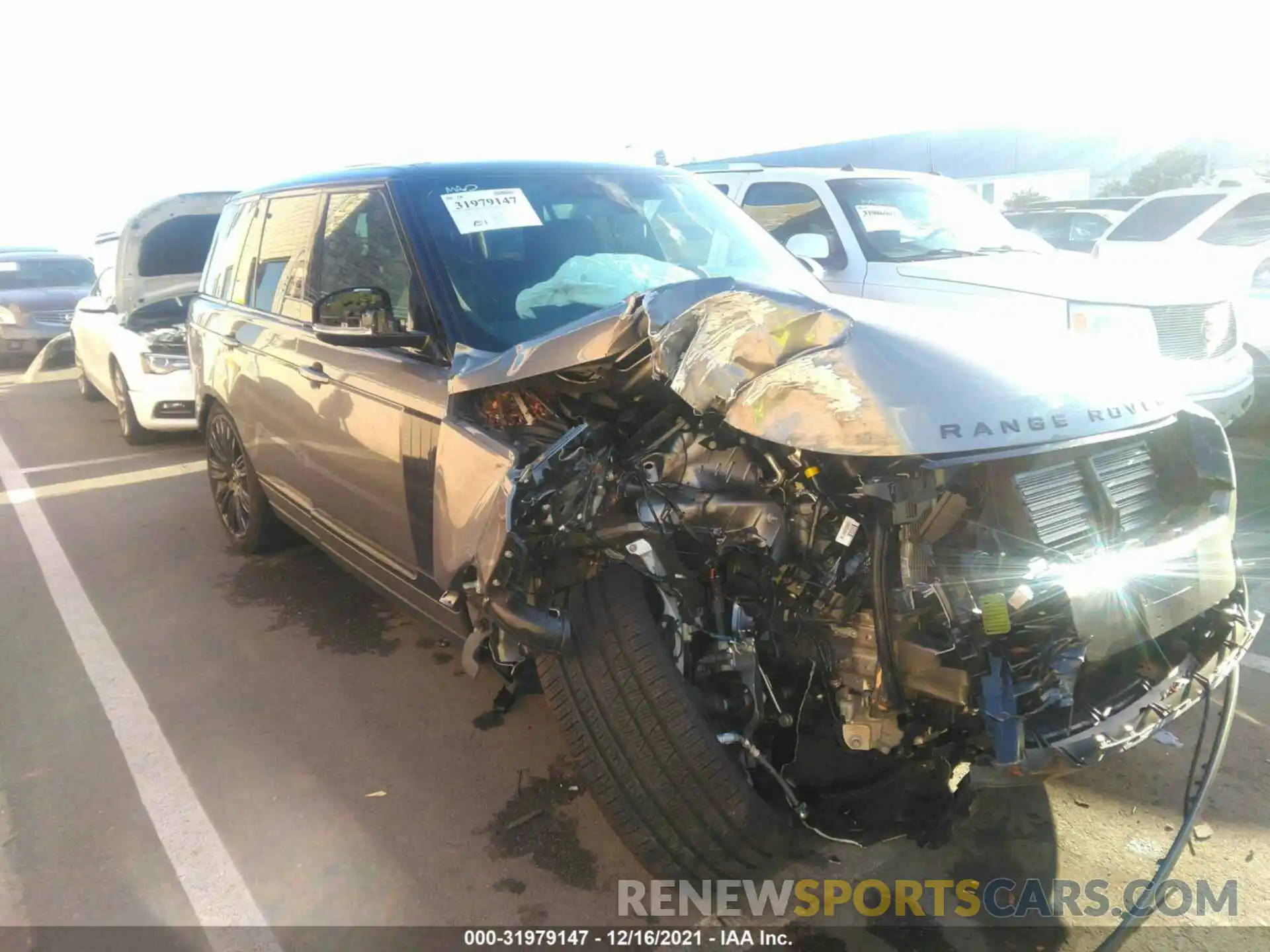 1 Photograph of a damaged car SALGS2RU7MA449663 LAND ROVER RANGE ROVER 2021