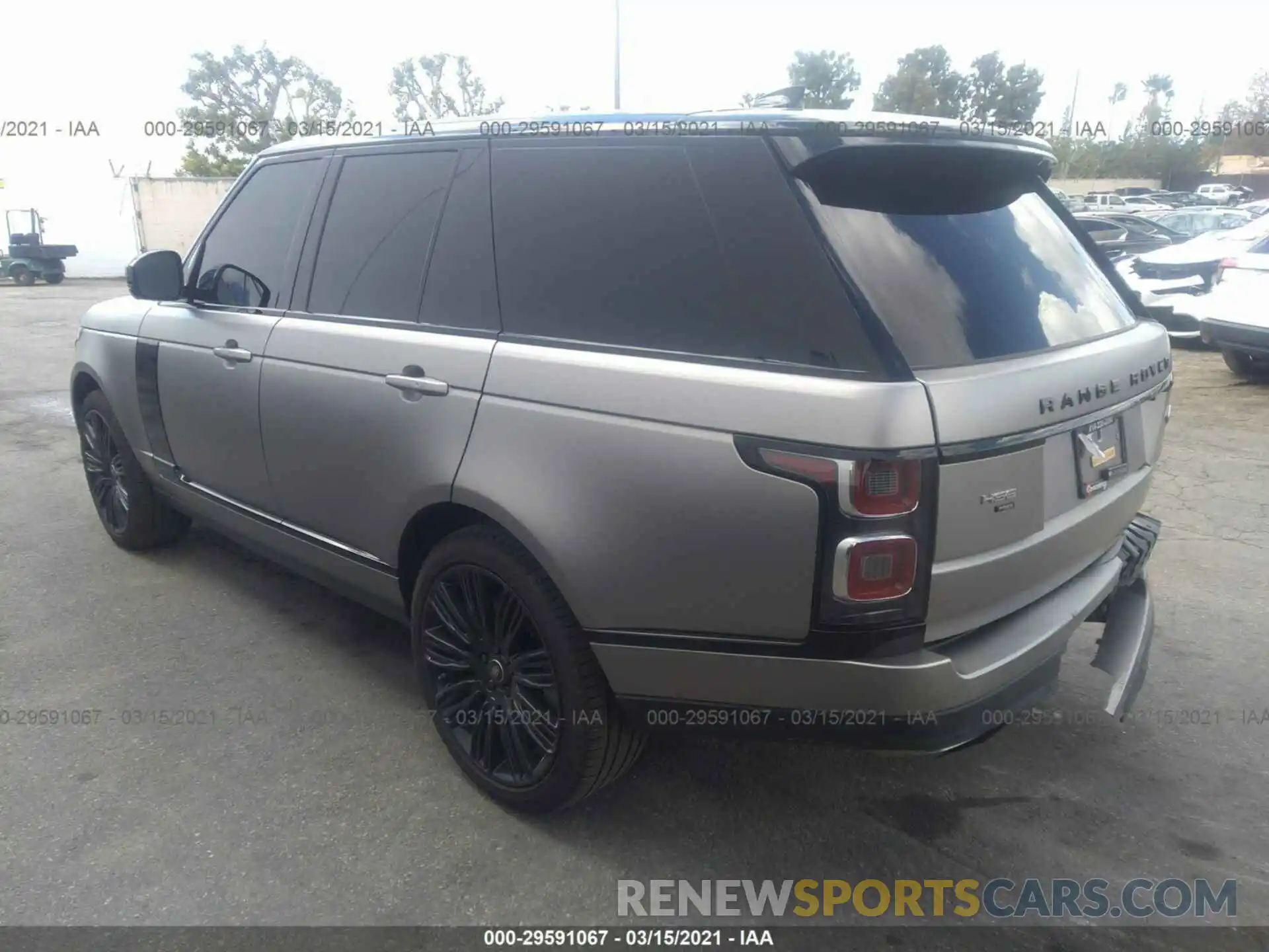 3 Фотография поврежденного автомобиля SALGS2SE9MA421320 LAND ROVER RANGE ROVER 2021