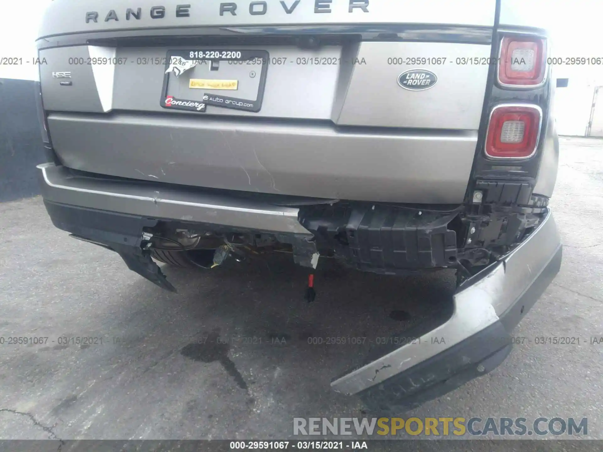 6 Photograph of a damaged car SALGS2SE9MA421320 LAND ROVER RANGE ROVER 2021