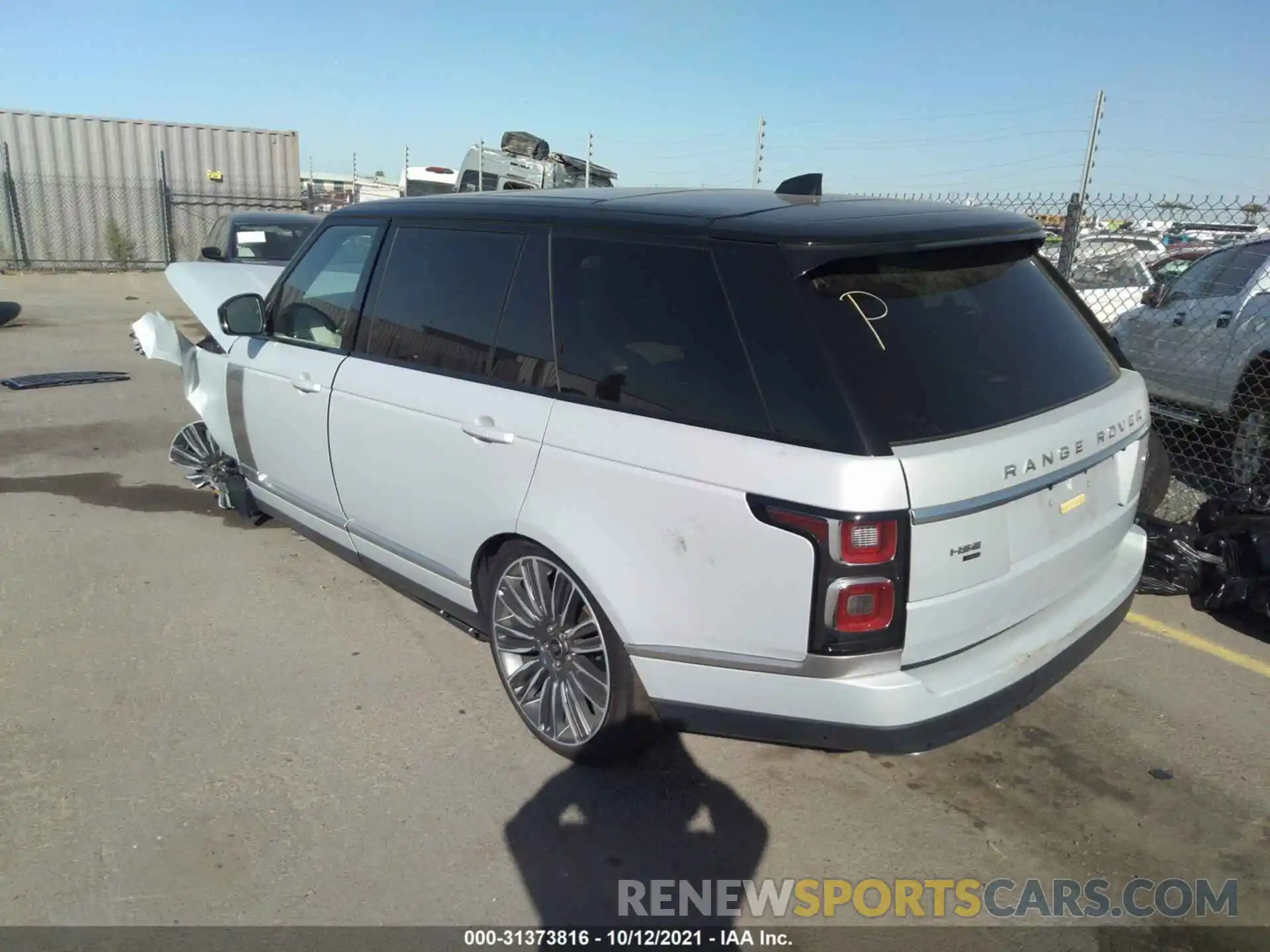 3 Photograph of a damaged car SALGS5SE5MA442988 LAND ROVER RANGE ROVER 2021