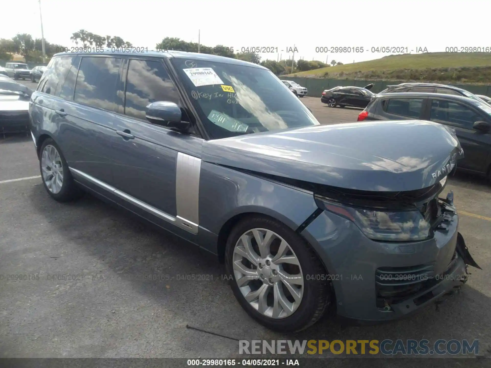 1 Photograph of a damaged car SALGS5SE9MA416040 LAND ROVER RANGE ROVER 2021