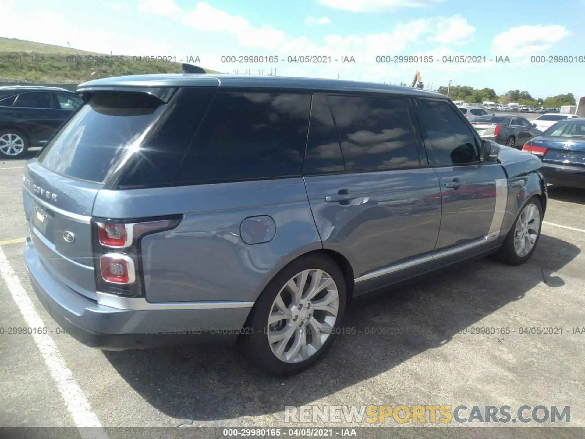 4 Фотография поврежденного автомобиля SALGS5SE9MA416040 LAND ROVER RANGE ROVER 2021