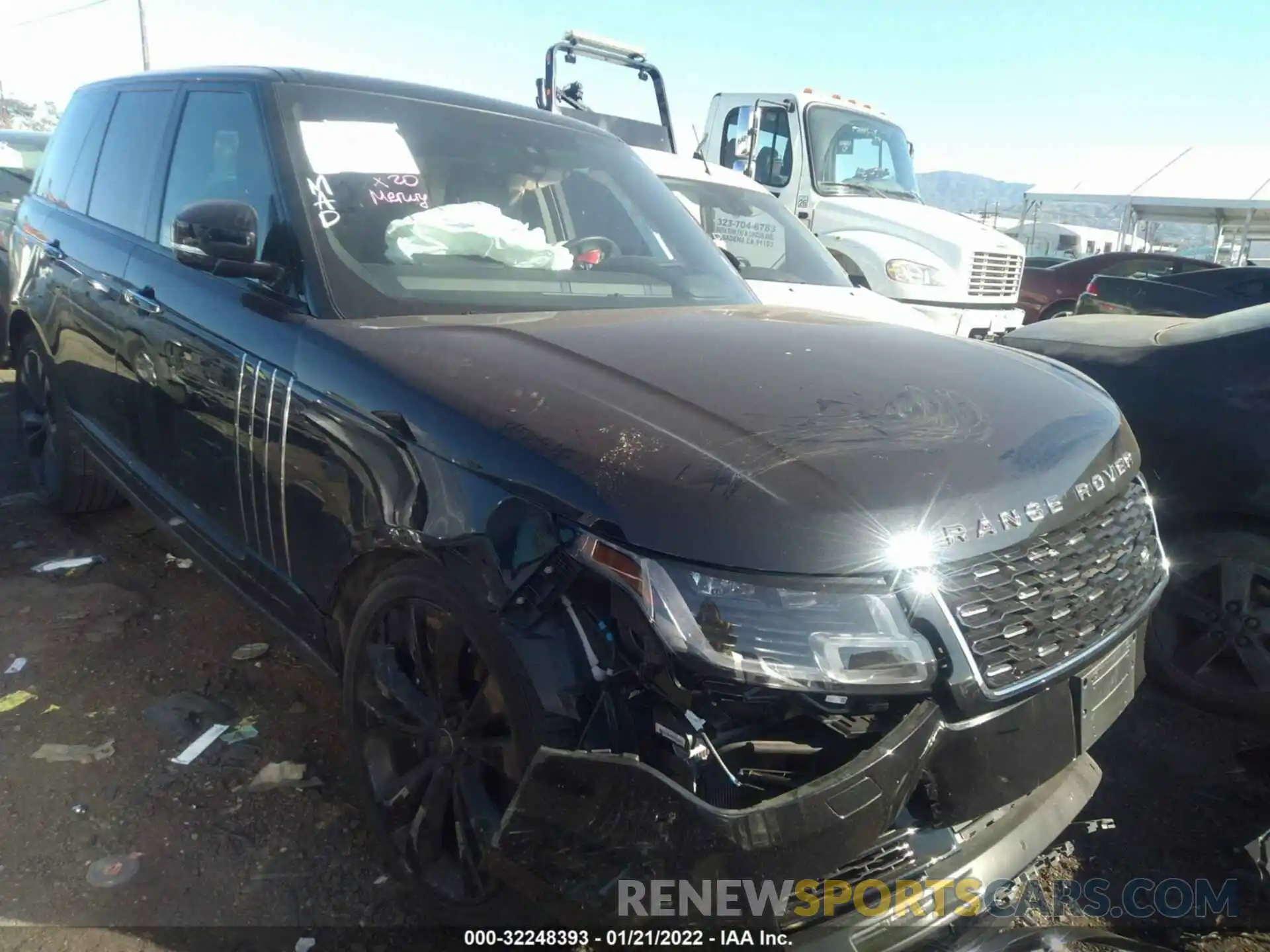 1 Photograph of a damaged car SALGW2RE2MA419161 LAND ROVER RANGE ROVER 2021