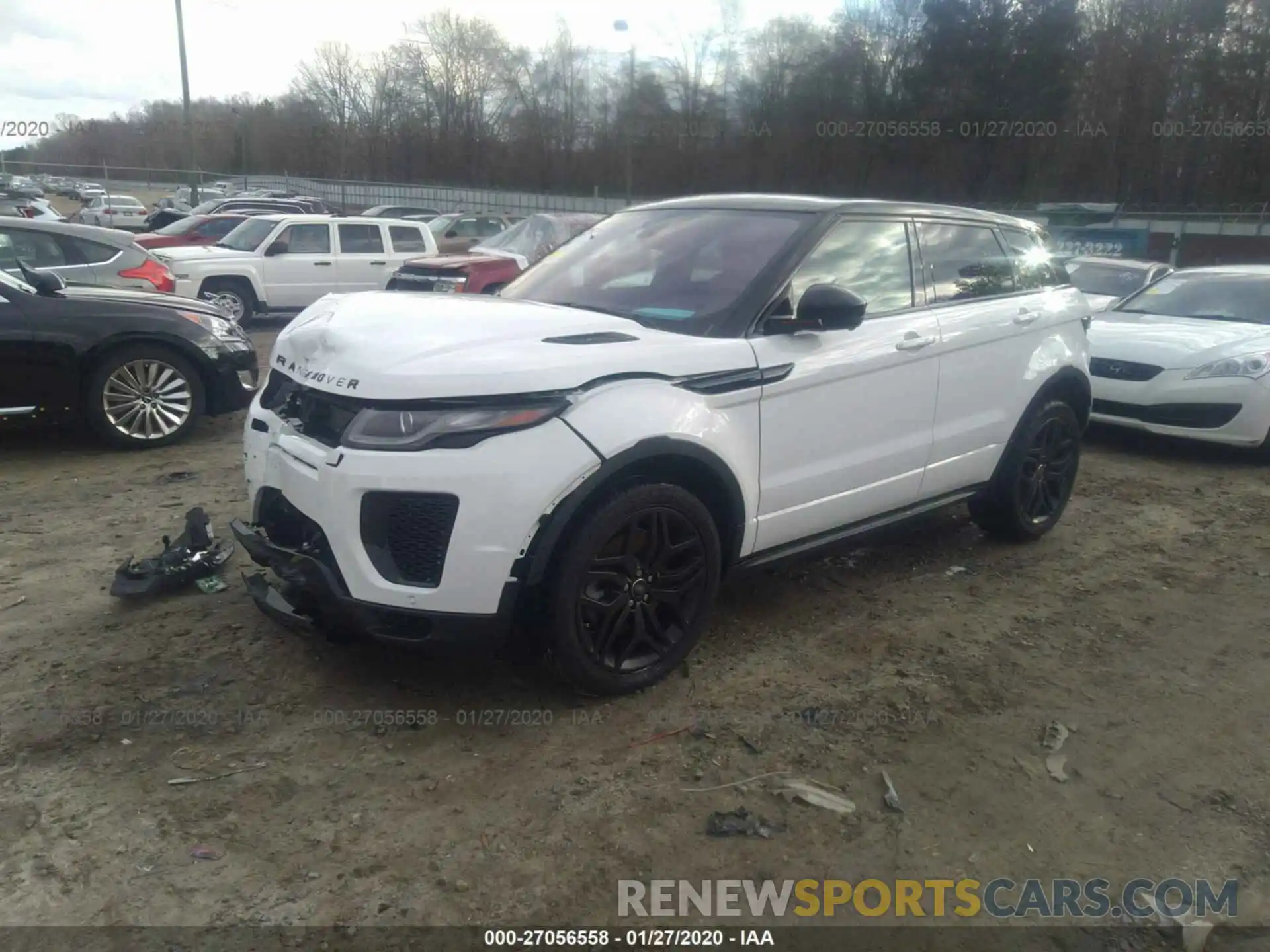 2 Фотография поврежденного автомобиля SALVD2SX0KH342674 LAND ROVER RANGE ROVER EVOQU 2019