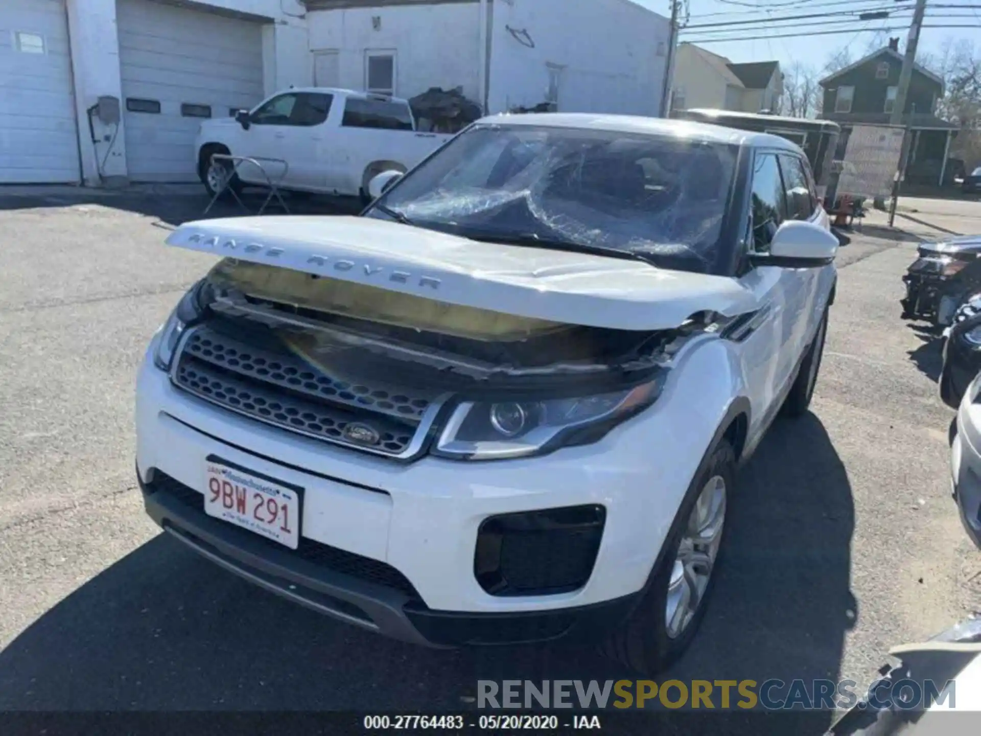 2 Фотография поврежденного автомобиля SALVP2RX0KH349377 LAND ROVER RANGE ROVER EVOQU 2019