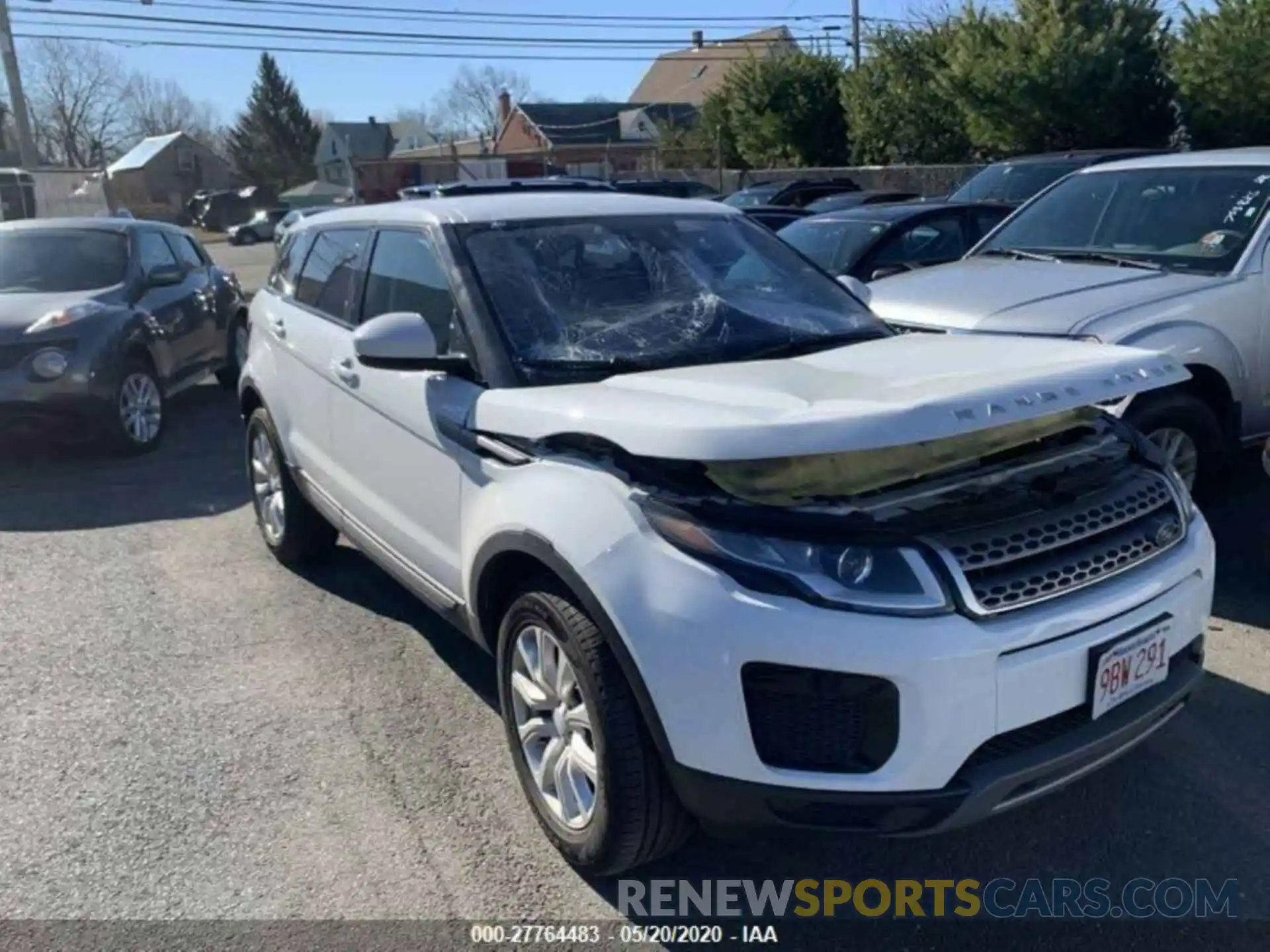 3 Фотография поврежденного автомобиля SALVP2RX0KH349377 LAND ROVER RANGE ROVER EVOQU 2019