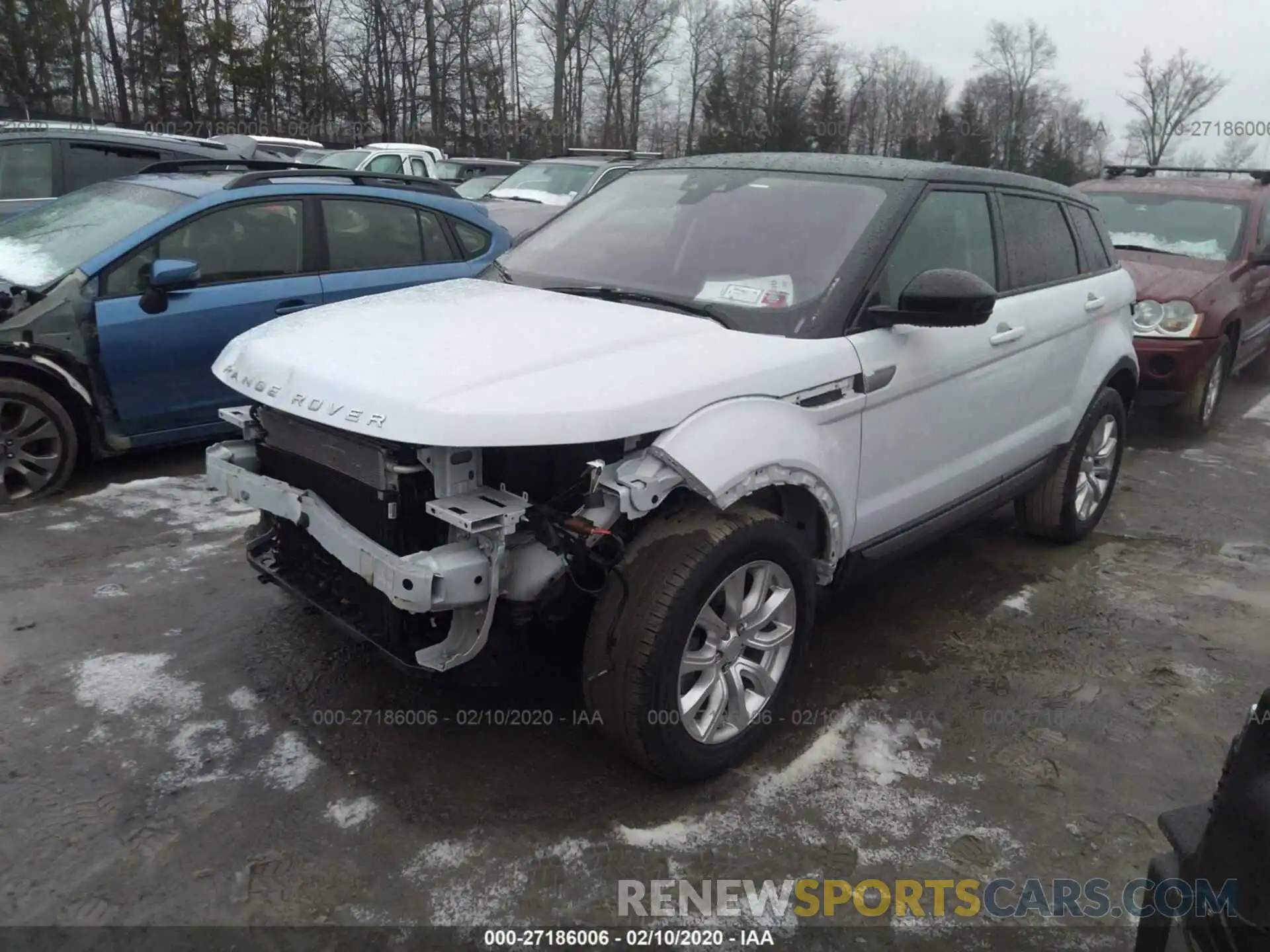 2 Фотография поврежденного автомобиля SALVP2RX1KH339828 LAND ROVER RANGE ROVER EVOQU 2019