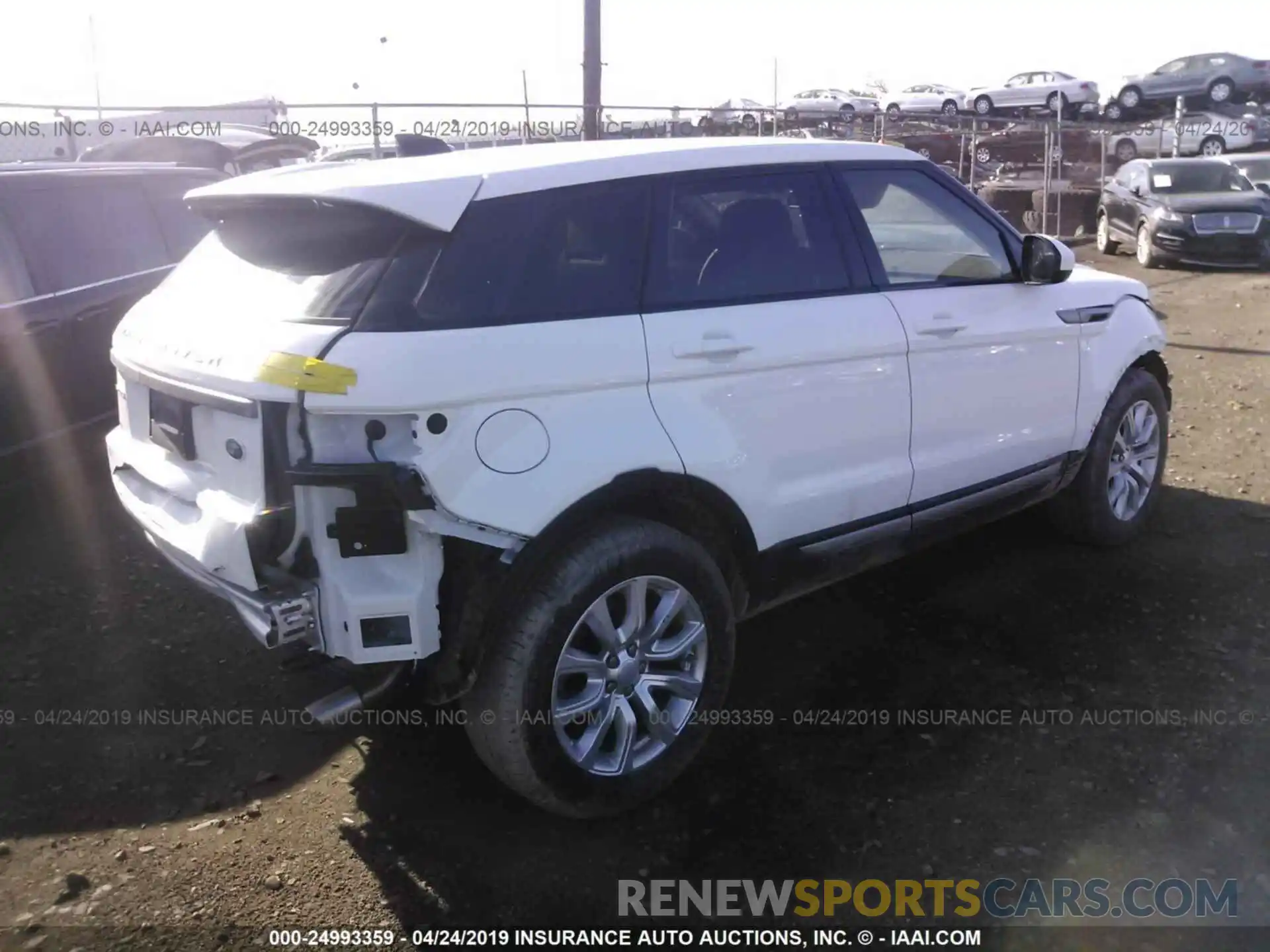 4 Фотография поврежденного автомобиля SALVP2RX1KH342230 LAND ROVER RANGE ROVER EVOQU 2019