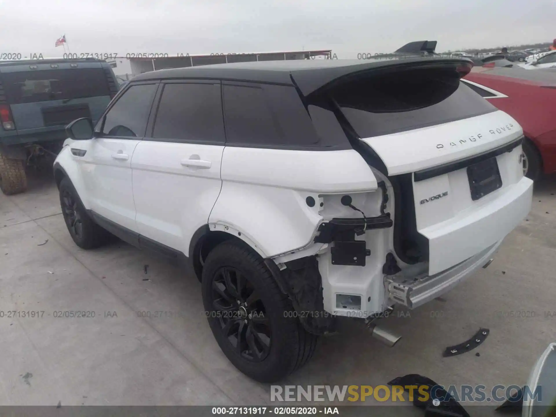 3 Фотография поврежденного автомобиля SALVP2RX2KH339448 LAND ROVER RANGE ROVER EVOQU 2019