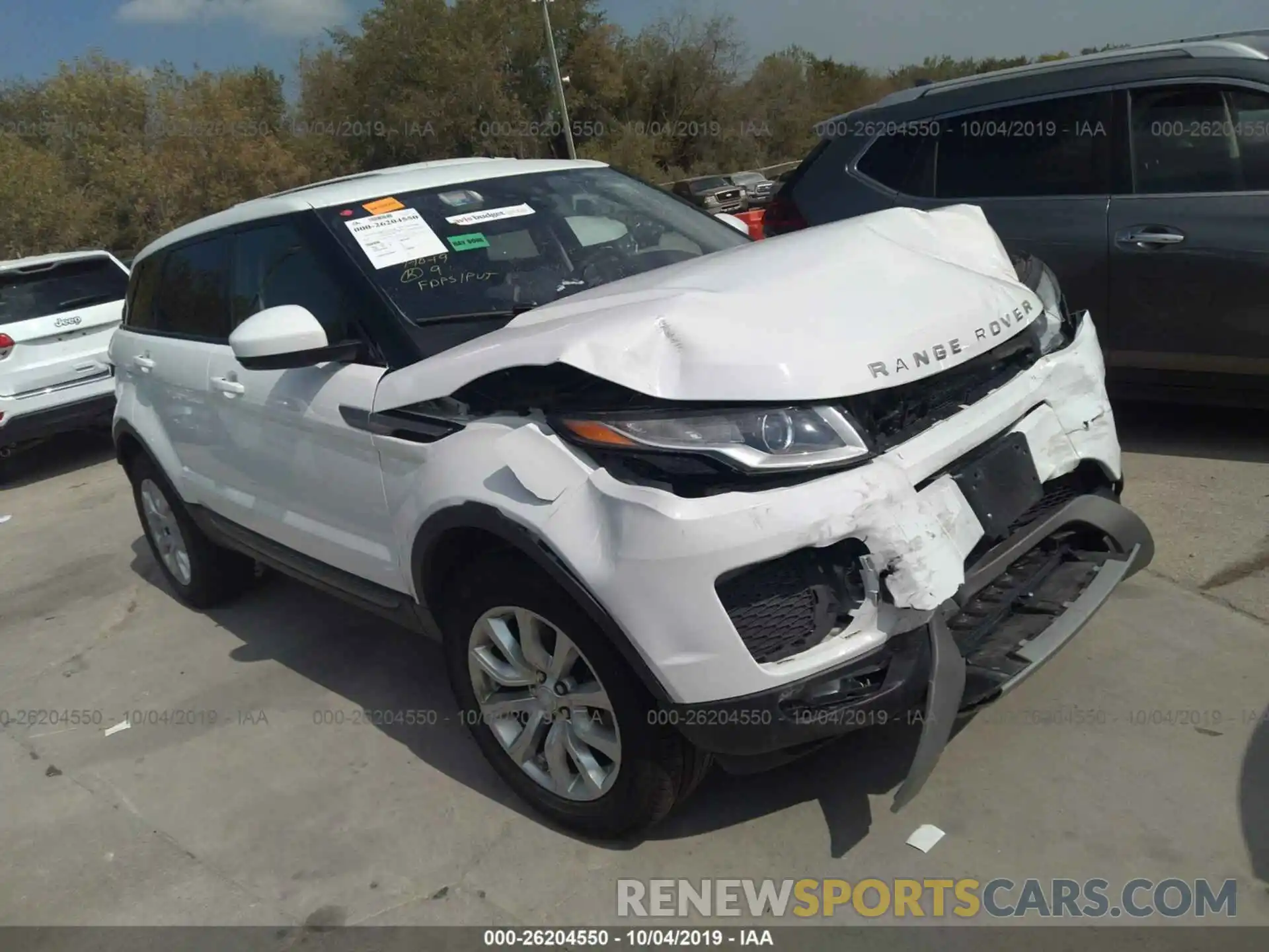 1 Photograph of a damaged car SALVP2RX2KH347422 LAND ROVER RANGE ROVER EVOQU 2019