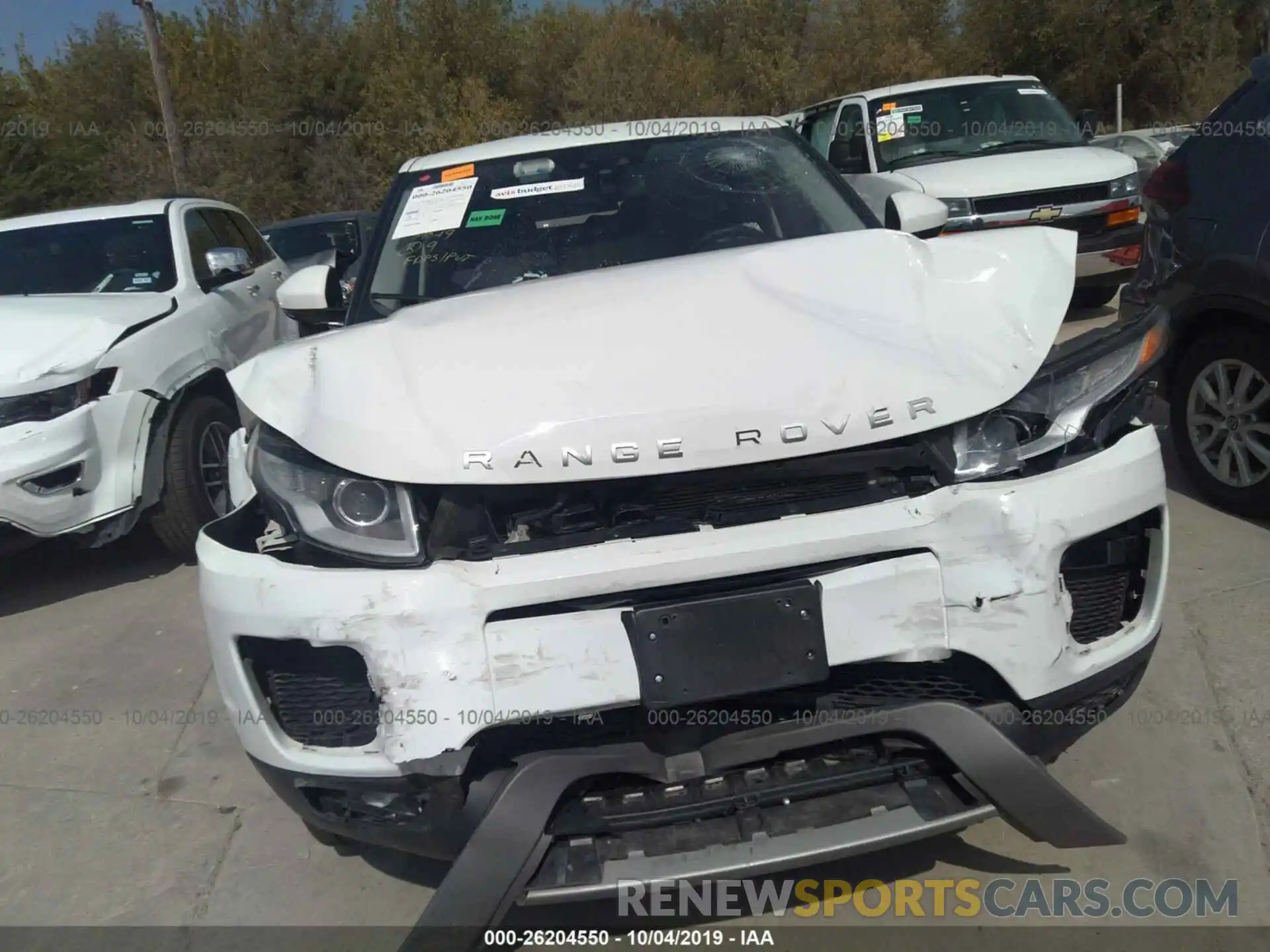 6 Photograph of a damaged car SALVP2RX2KH347422 LAND ROVER RANGE ROVER EVOQU 2019