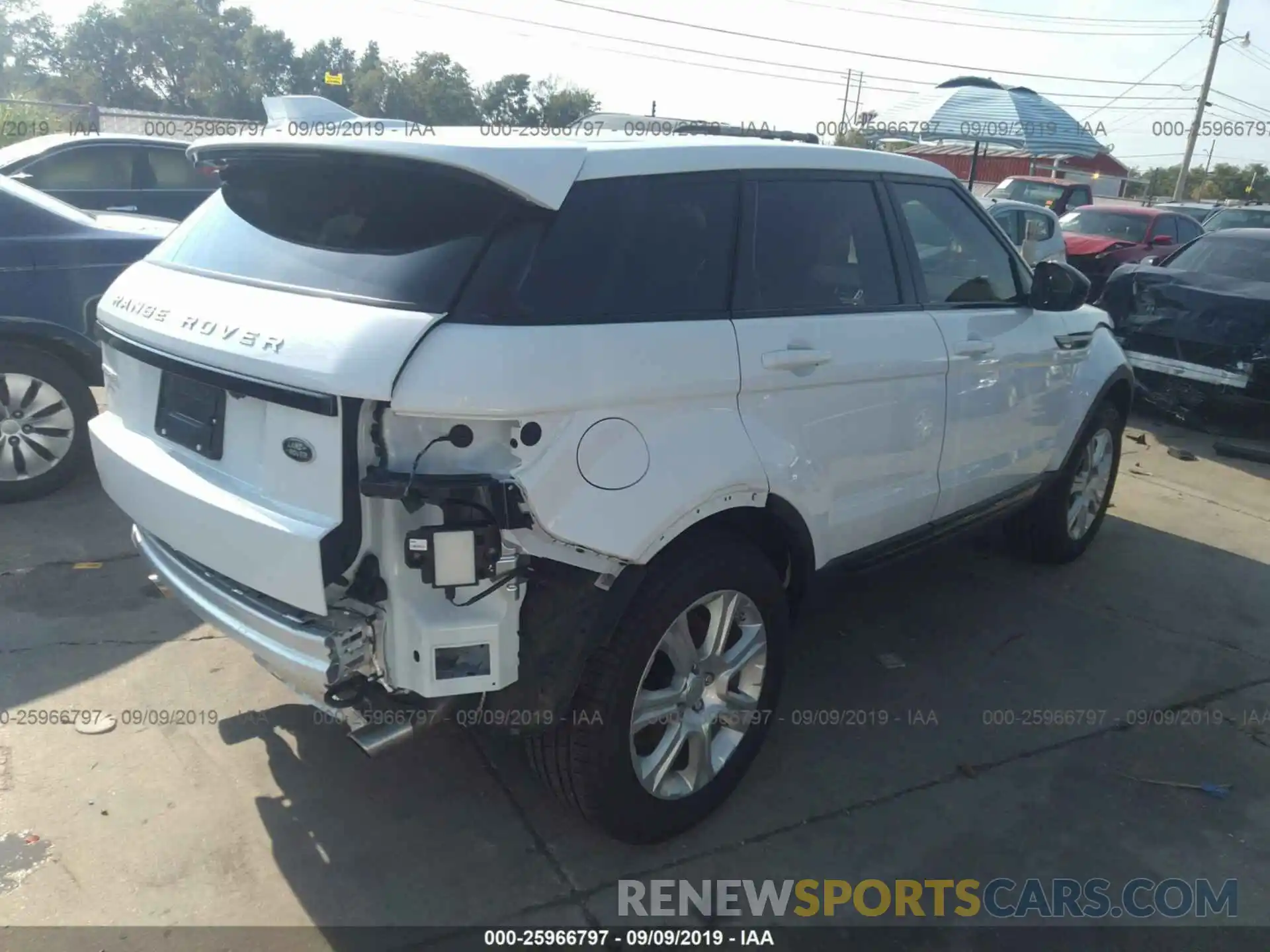 4 Фотография поврежденного автомобиля SALVP2RX6KH329294 LAND ROVER RANGE ROVER EVOQU 2019