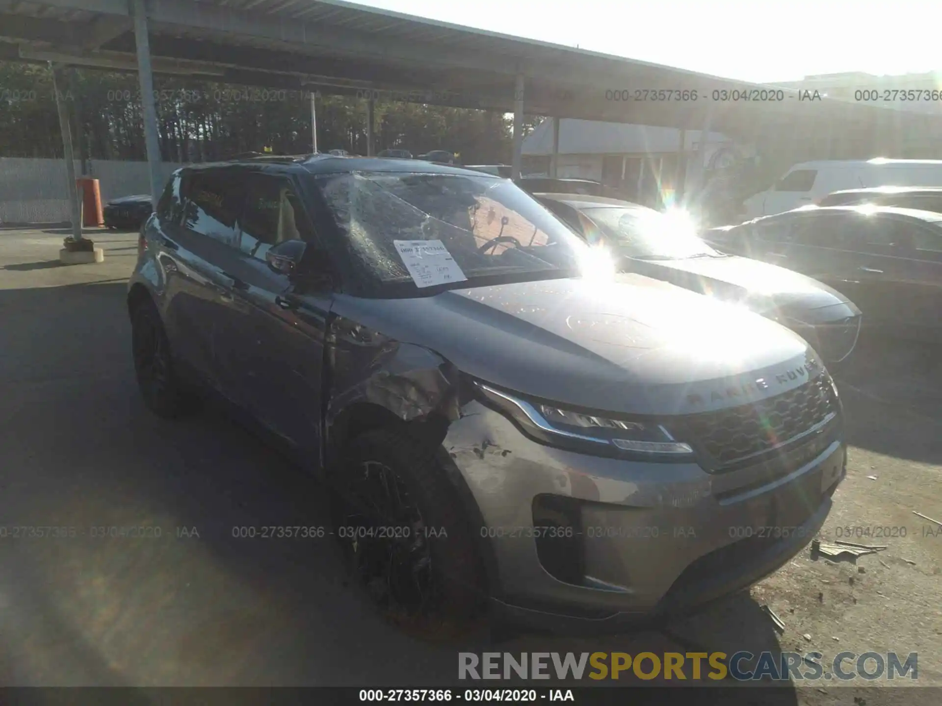 1 Photograph of a damaged car SALZJ2FX1LH074398 LAND ROVER RANGE ROVER EVOQU 2020