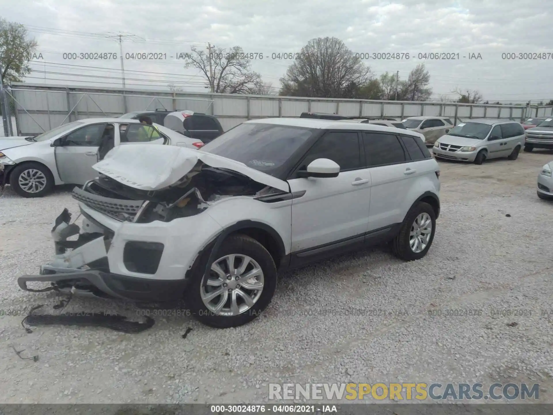 2 Photograph of a damaged car SALVP2RX0KH348763 LAND ROVER RANGE ROVER EVOQUE 2019